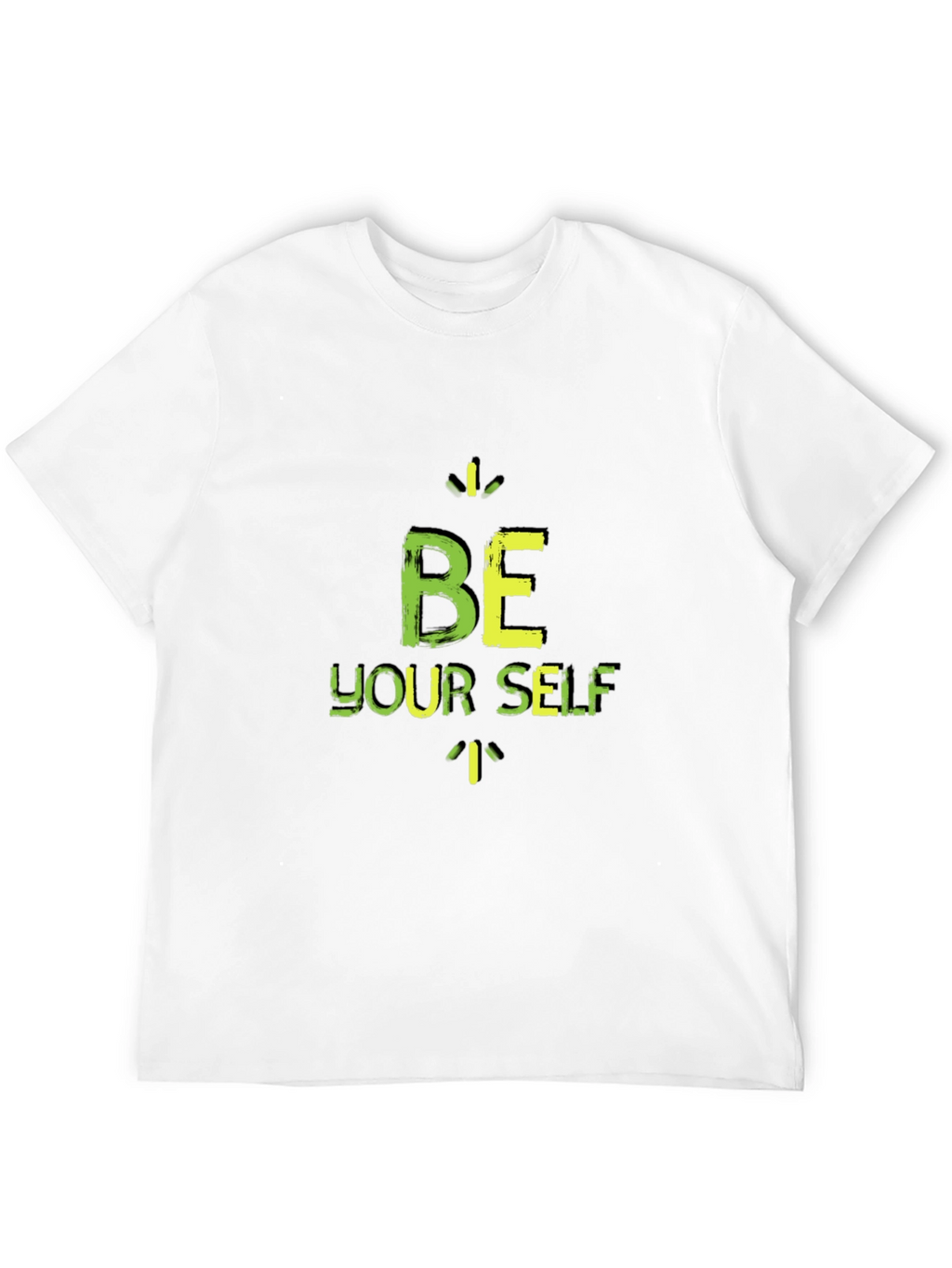 Be Yourself Black Graphic T-Shirt