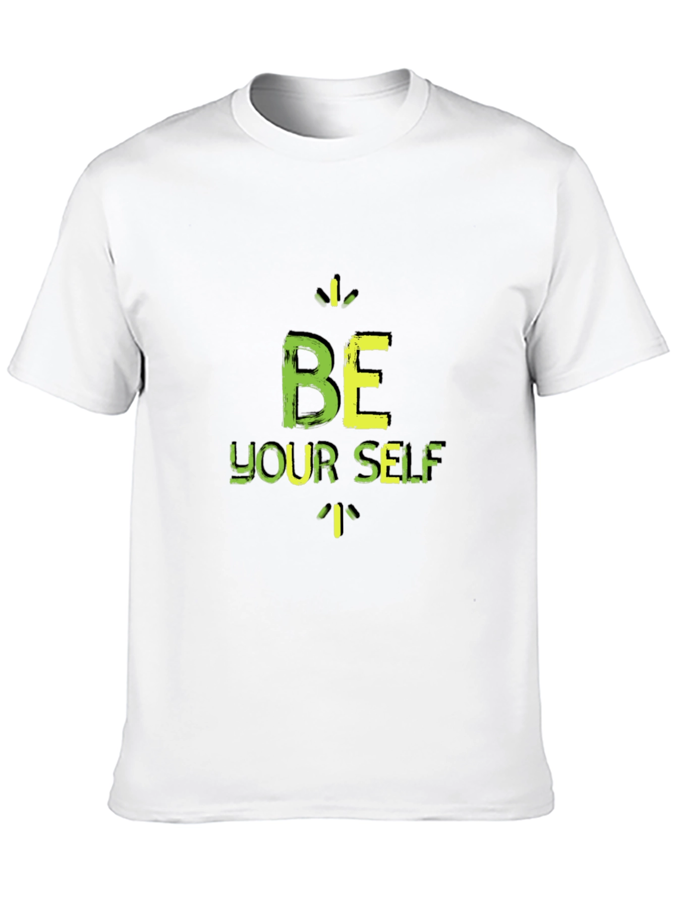 Be Yourself Black Graphic T-Shirt