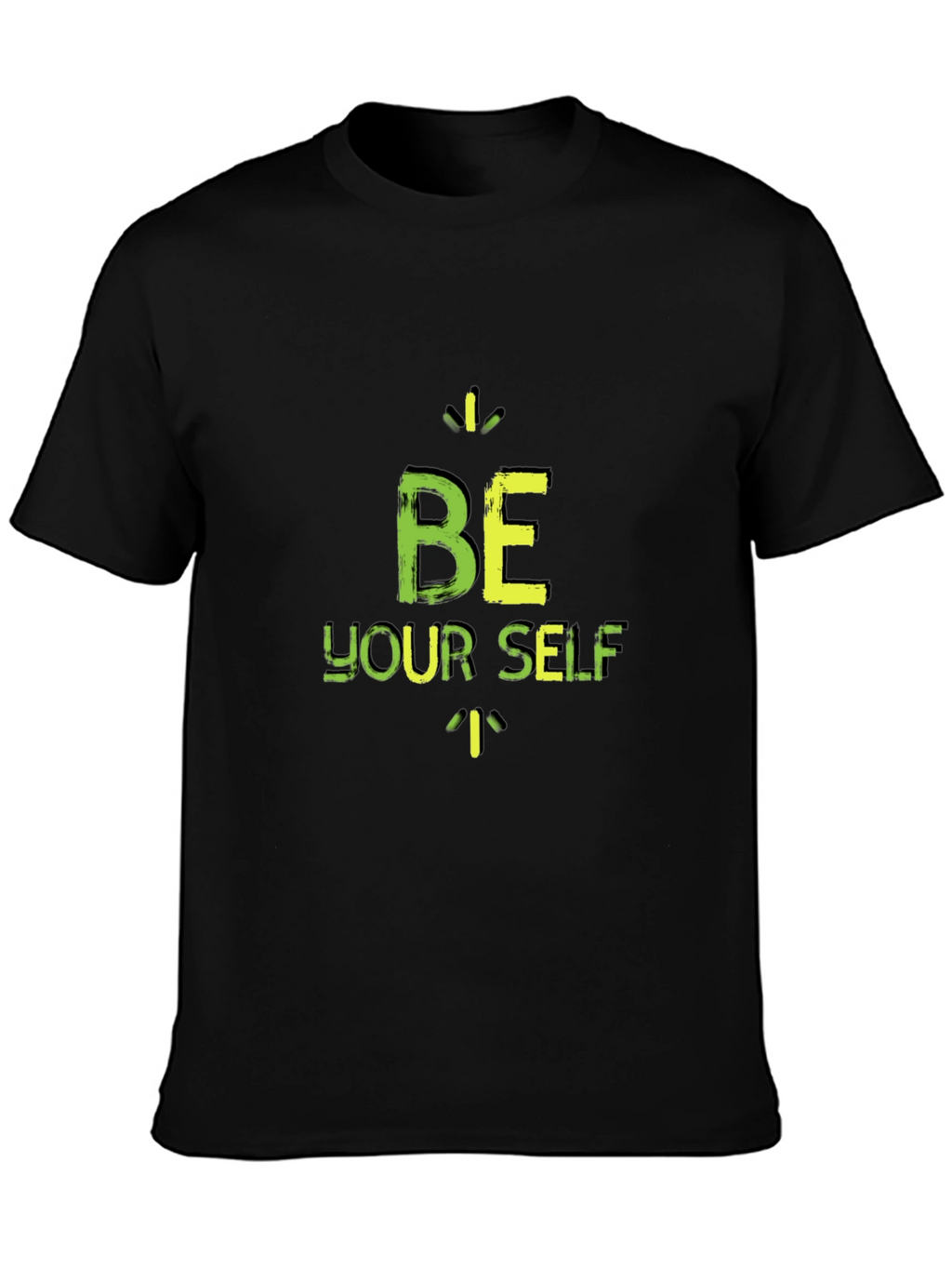 Be Yourself Black Graphic T-Shirt