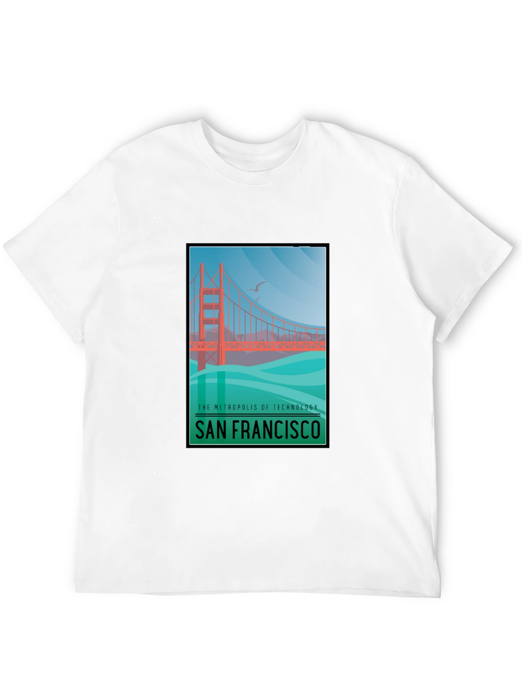 San Francisco Bridge Graphic T-Shirt