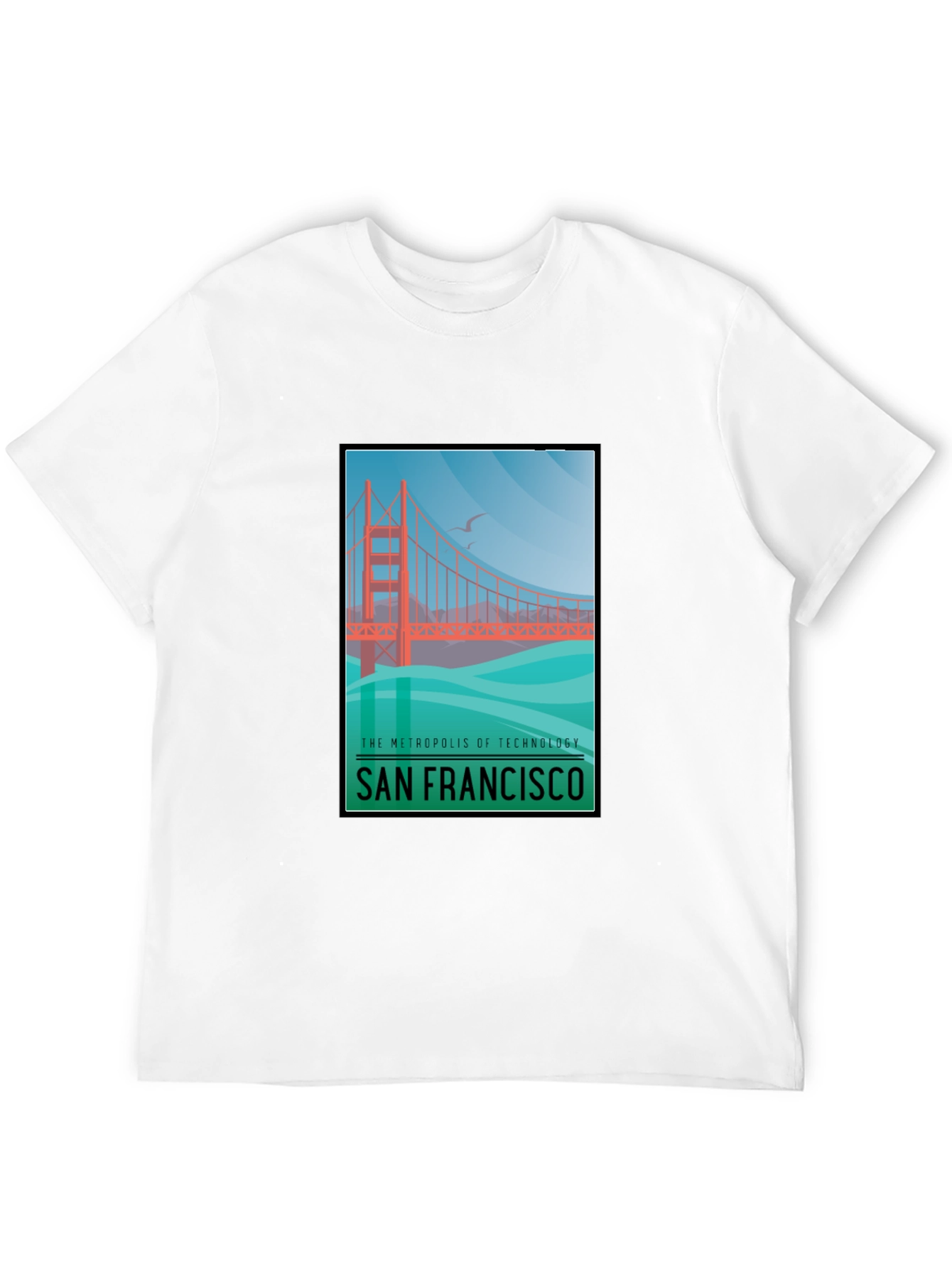 San Francisco Bridge Graphic T-Shirt