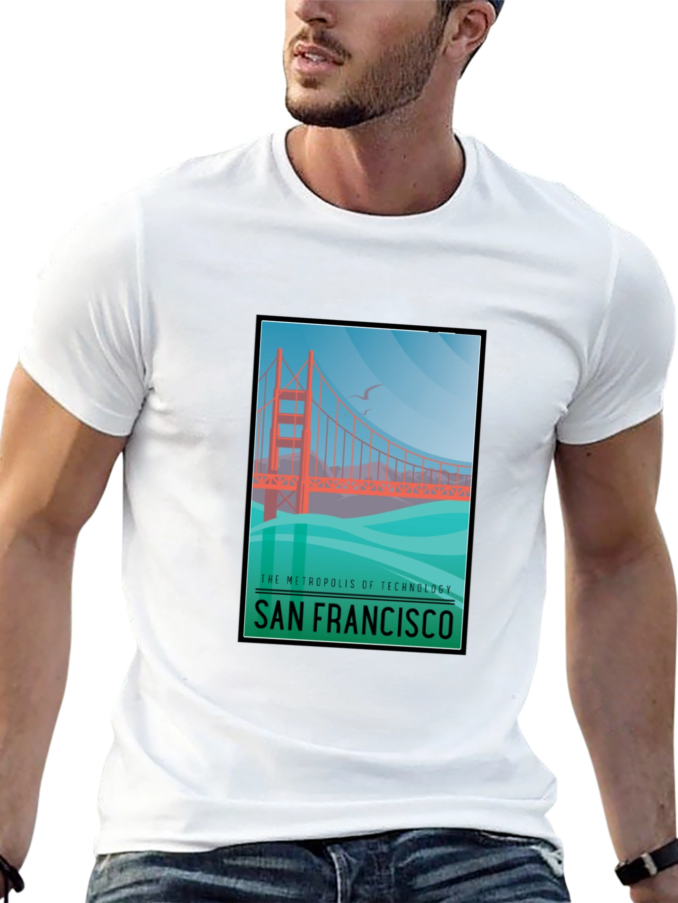 San Francisco Bridge Graphic T-Shirt