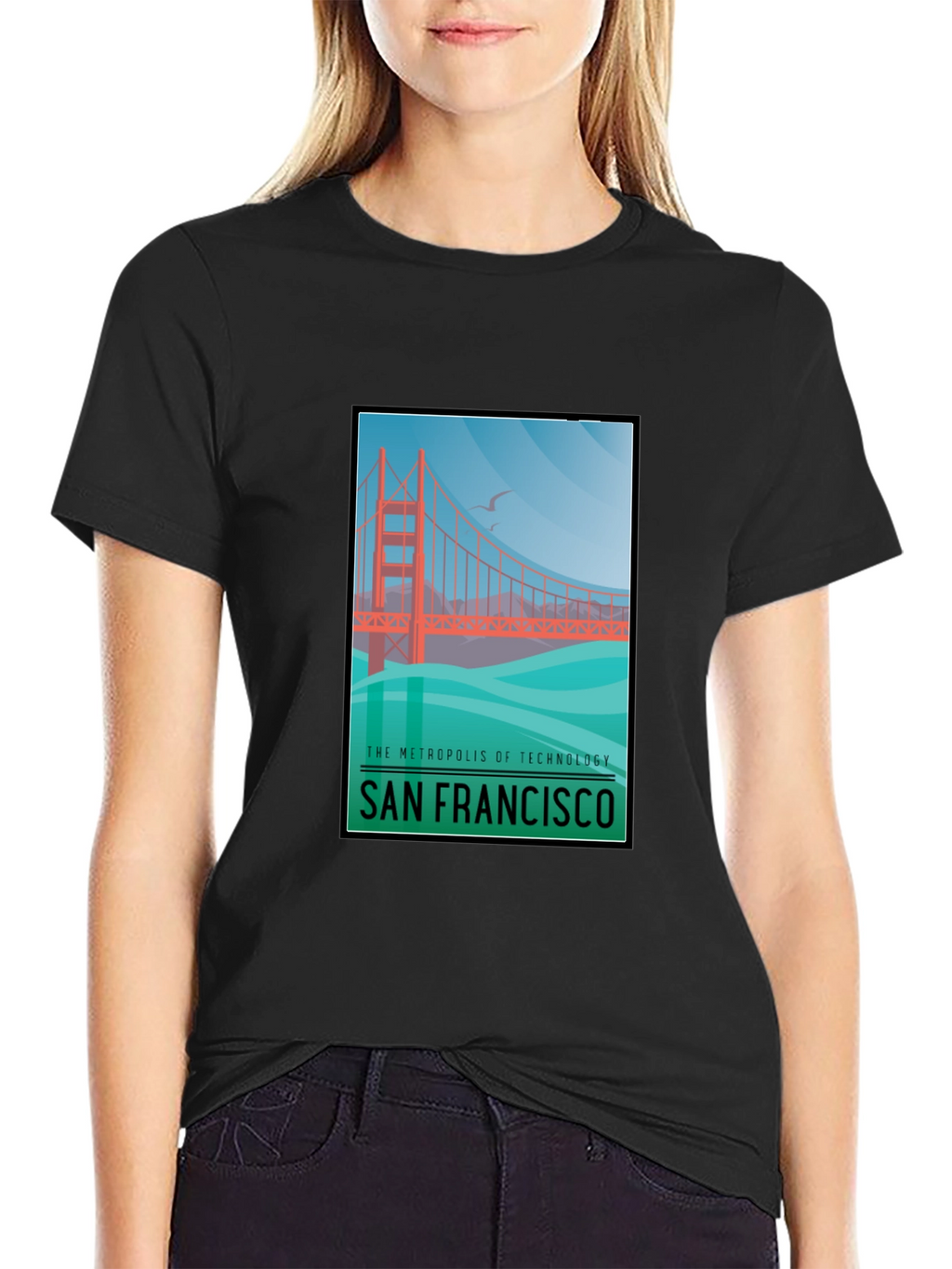 San Francisco Bridge Graphic T-Shirt