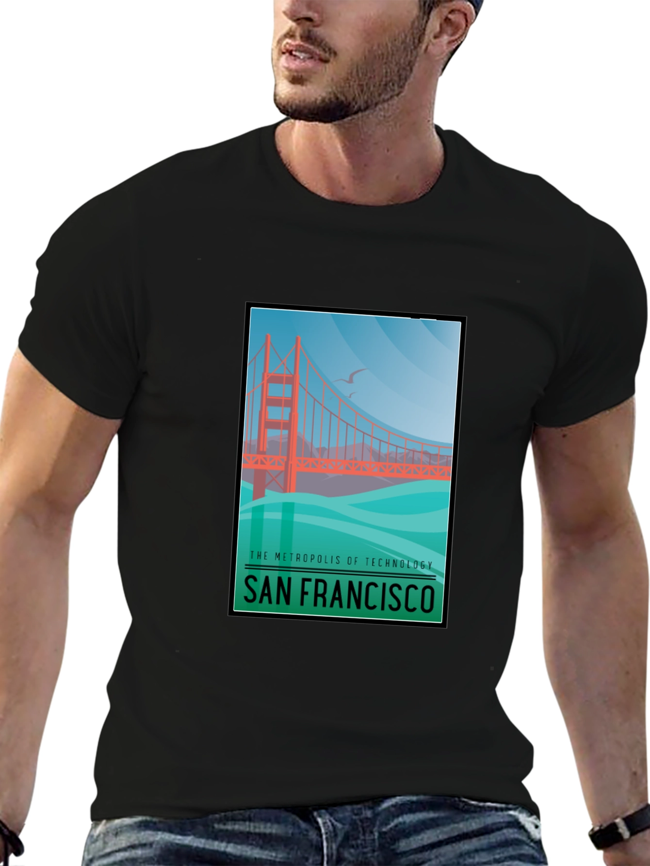 San Francisco Bridge Graphic T-Shirt