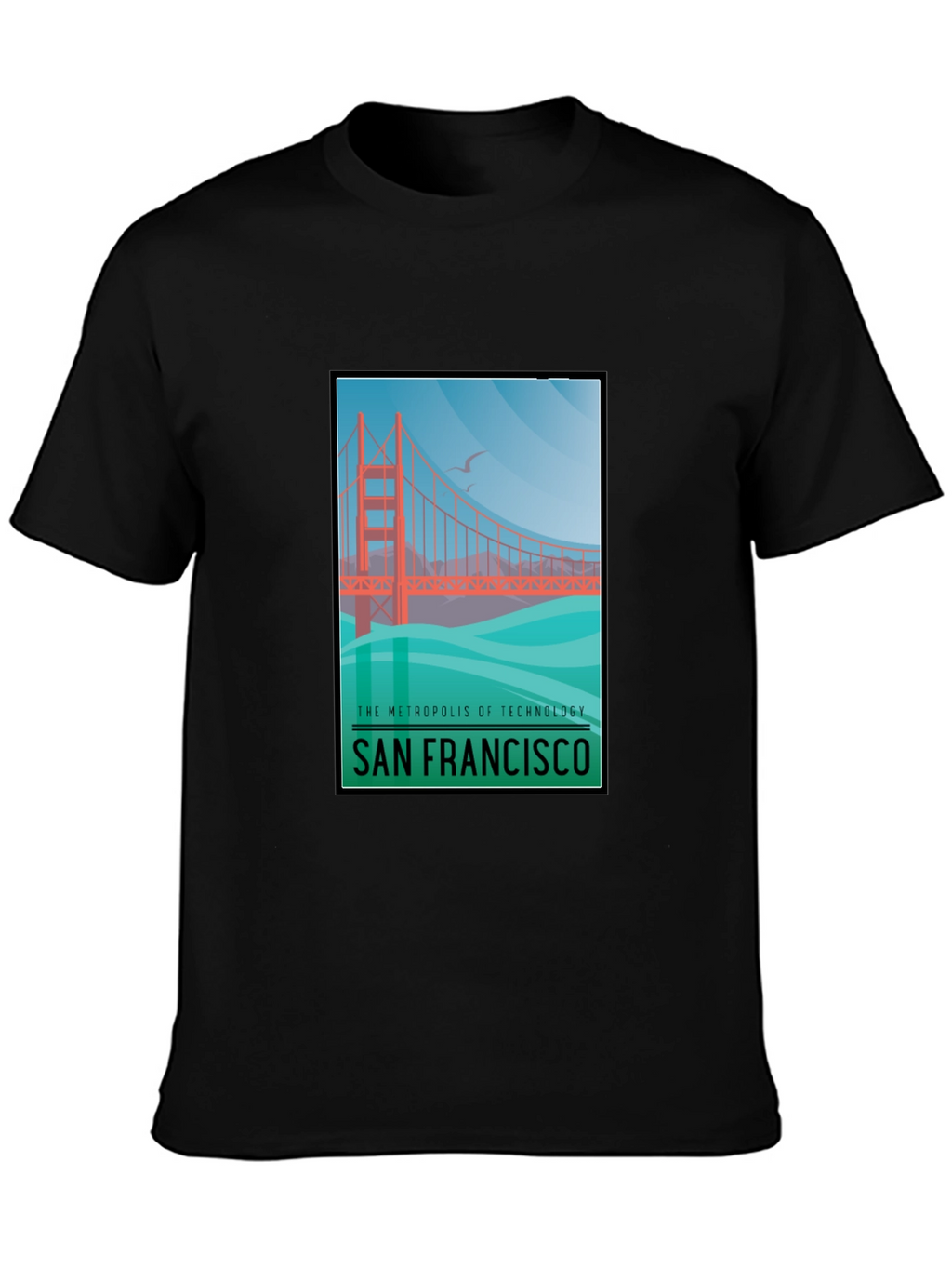 San Francisco Bridge Graphic T-Shirt