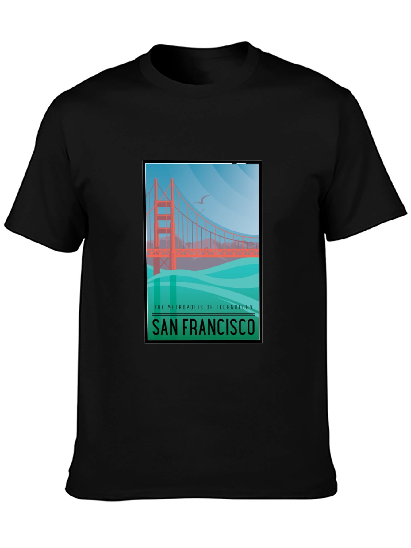San Francisco Bridge Graphic T-Shirt