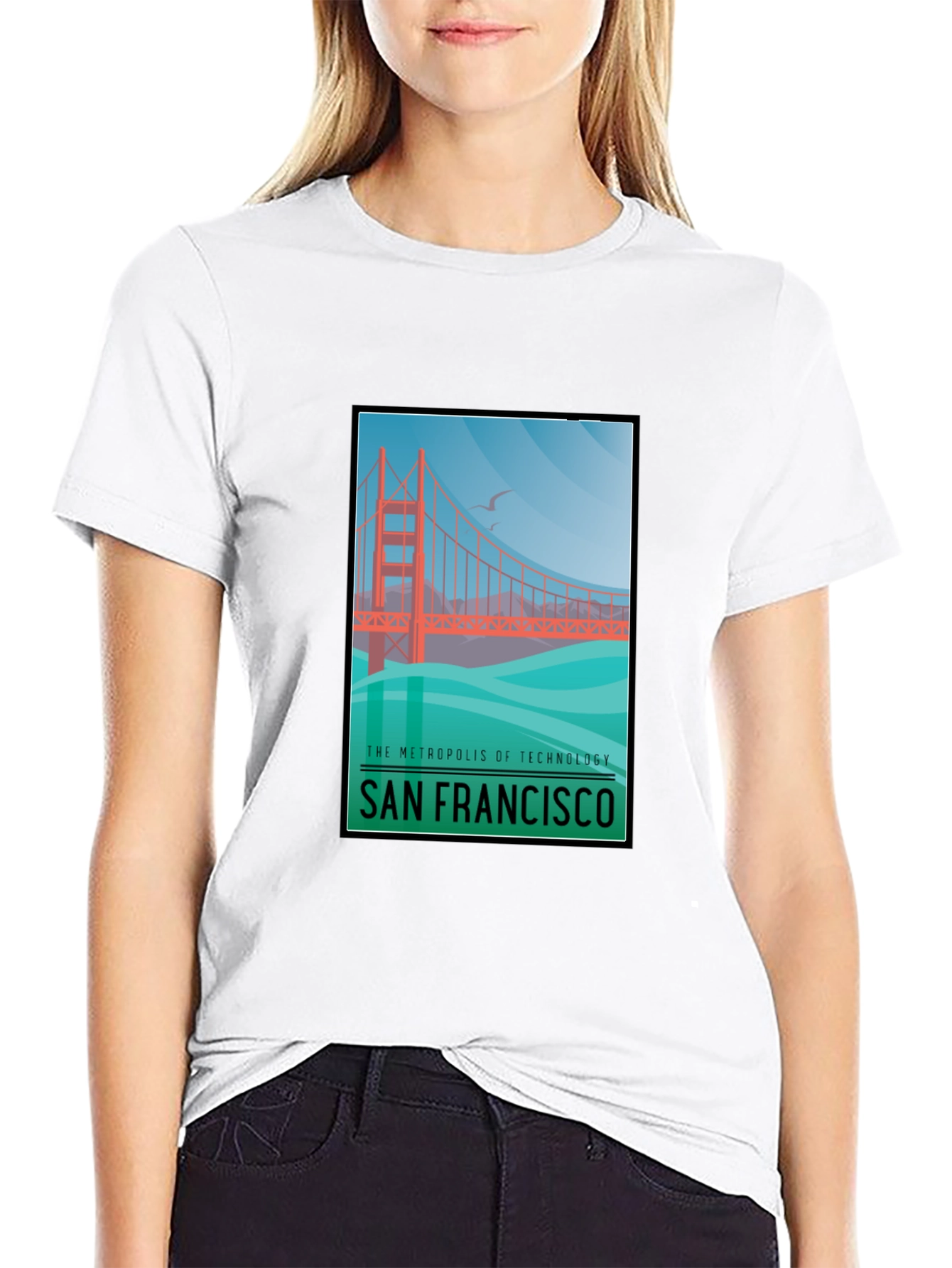 San Francisco Bridge Graphic T-Shirt