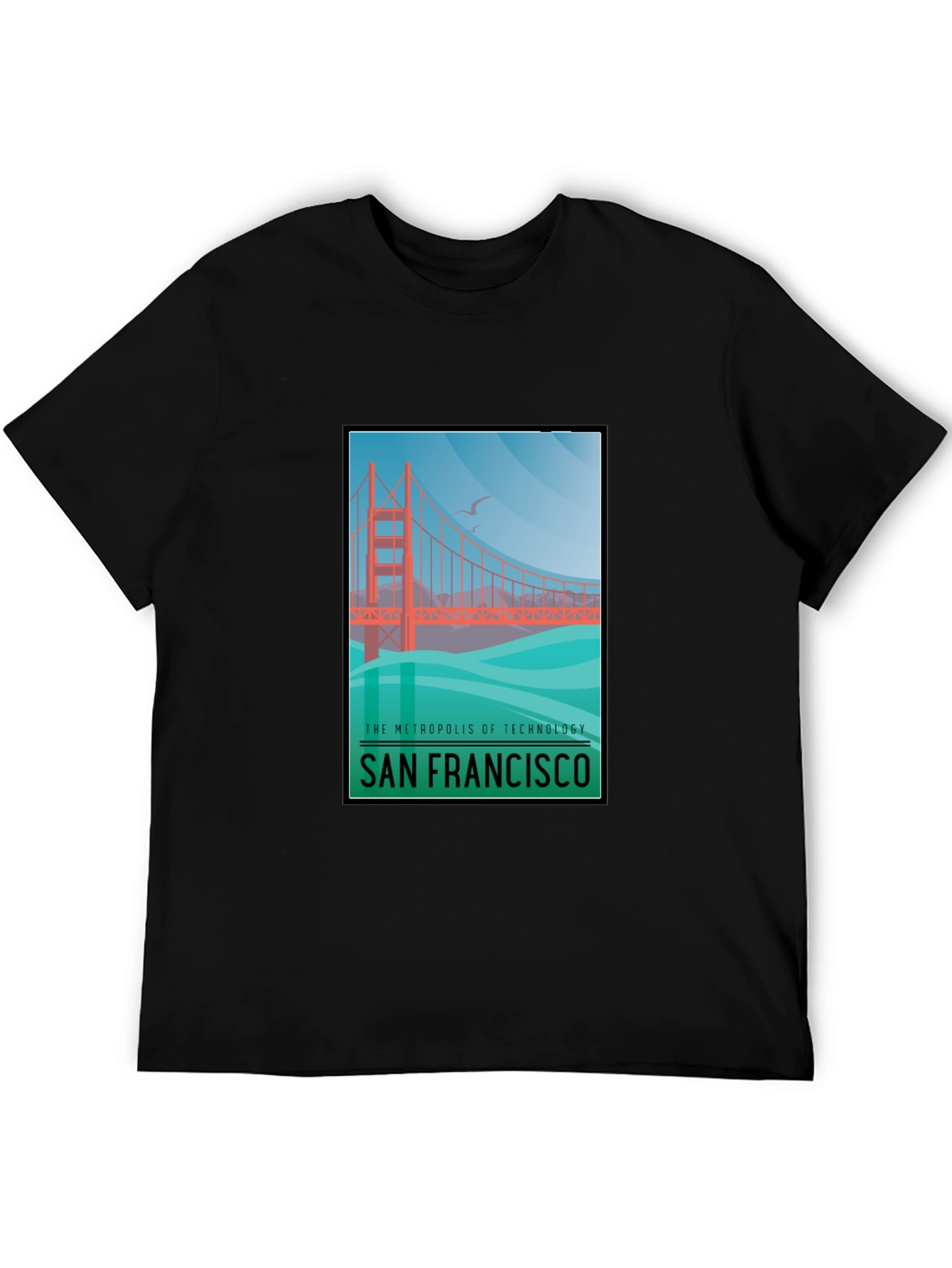 San Francisco Bridge Graphic T-Shirt