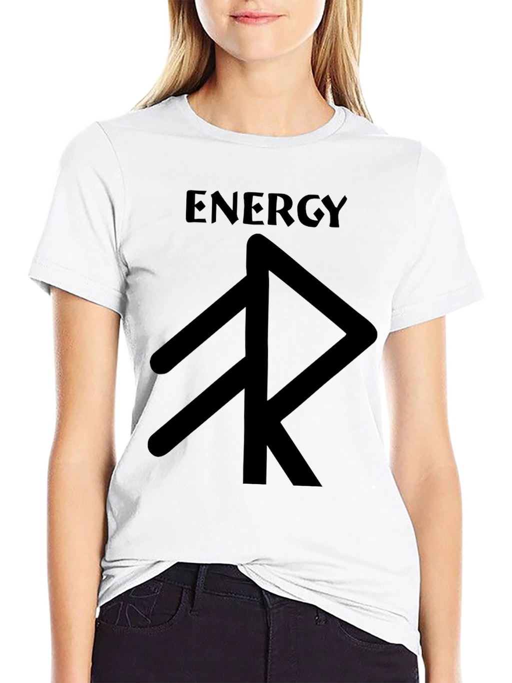 Energy Rune Black T-Shirt - Graphic Tee