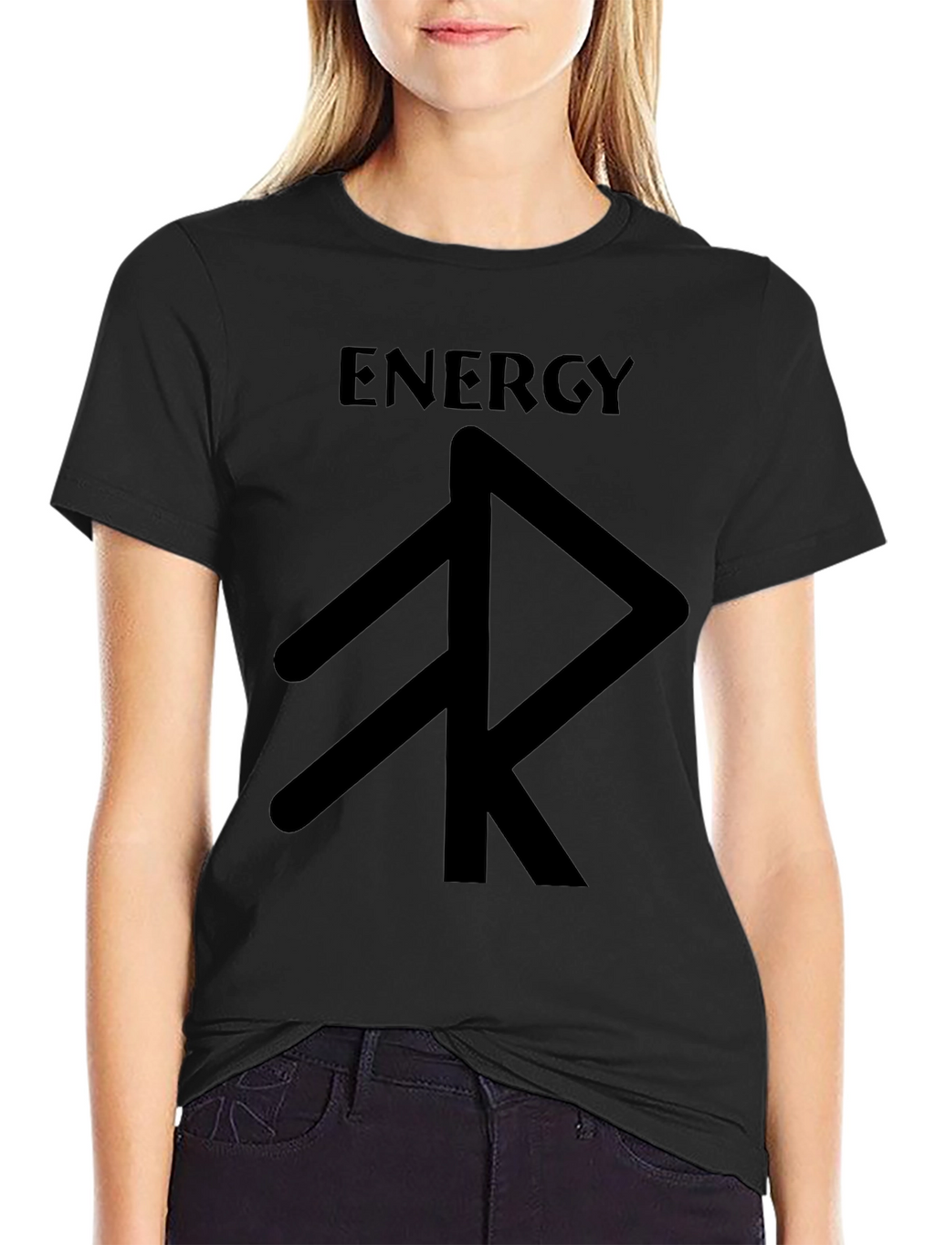 Energy Rune Black T-Shirt - Graphic Tee