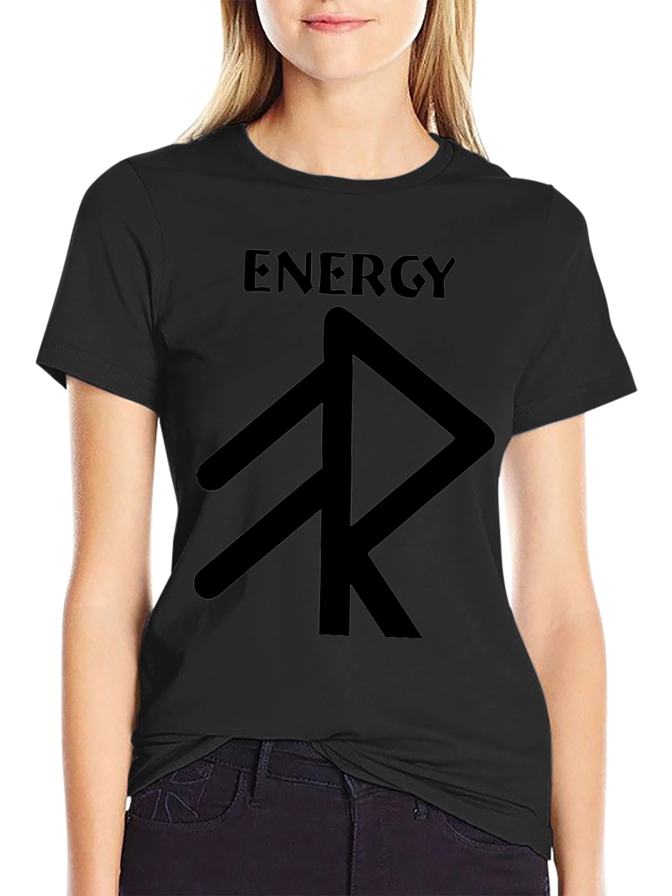 Energy Rune Black T-Shirt - Graphic Tee