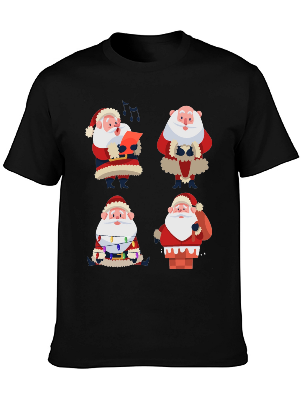 Santa Claus Graphic Tee - Holiday Cheer T-Shirt