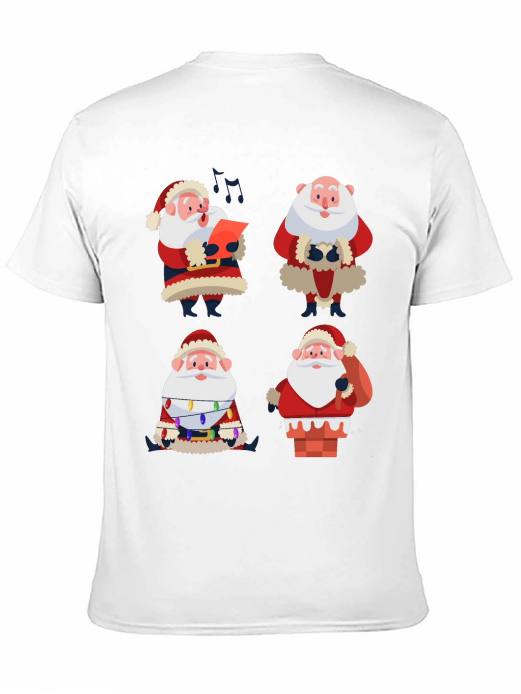 Santa Claus Graphic Tee - Holiday Cheer T-Shirt