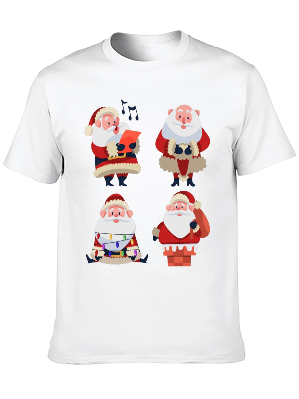 Santa Claus Graphic Tee - Holiday Cheer T-Shirt