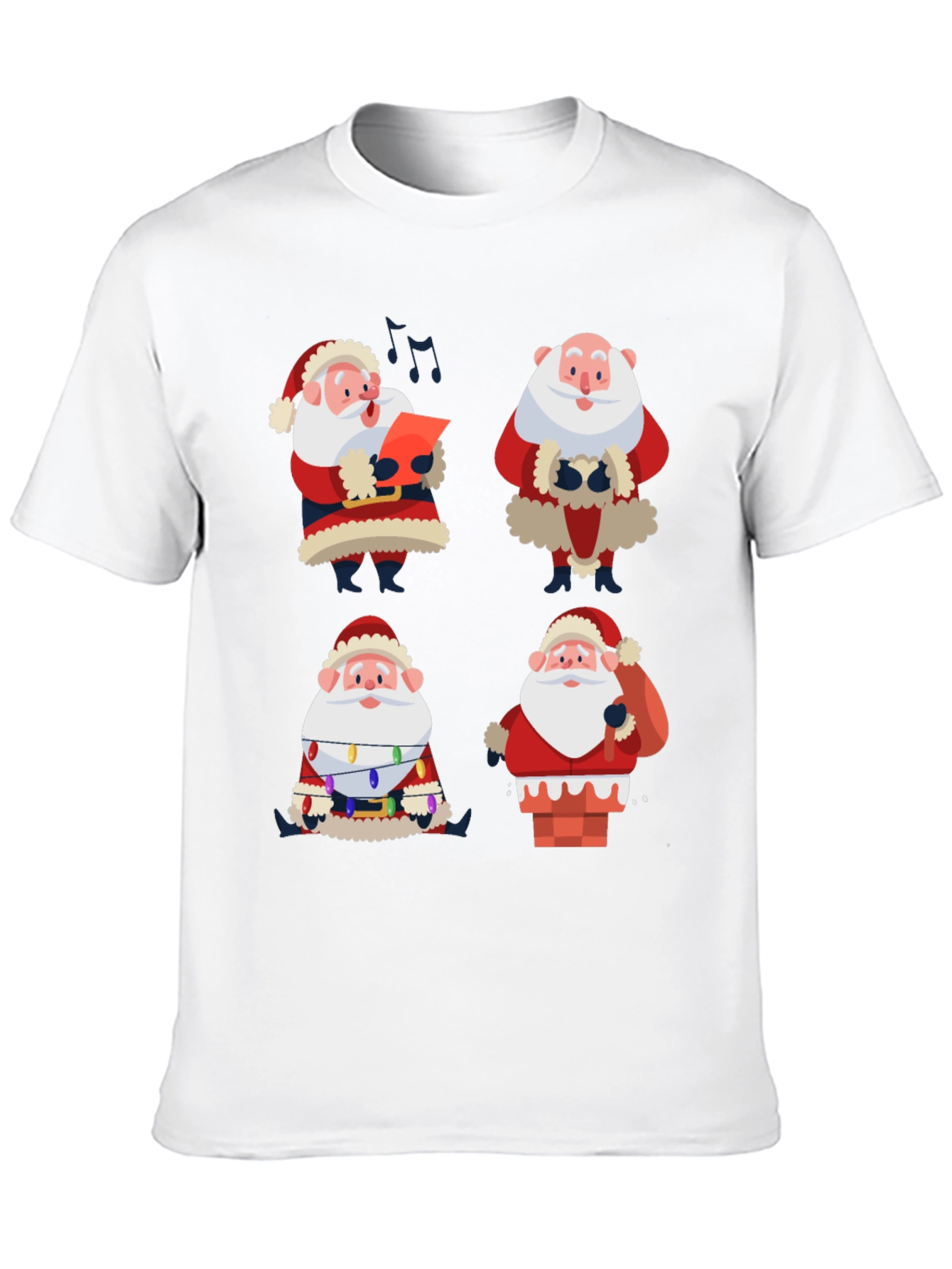 Santa Claus Graphic Tee - Holiday Cheer T-Shirt