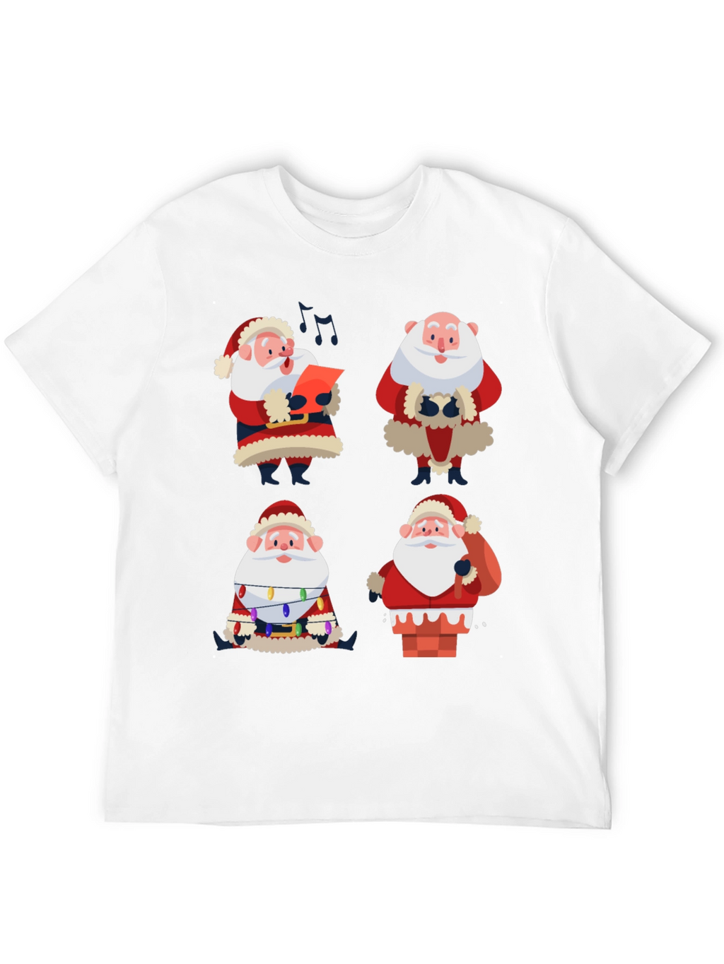 Santa Claus Graphic Tee - Holiday Cheer T-Shirt