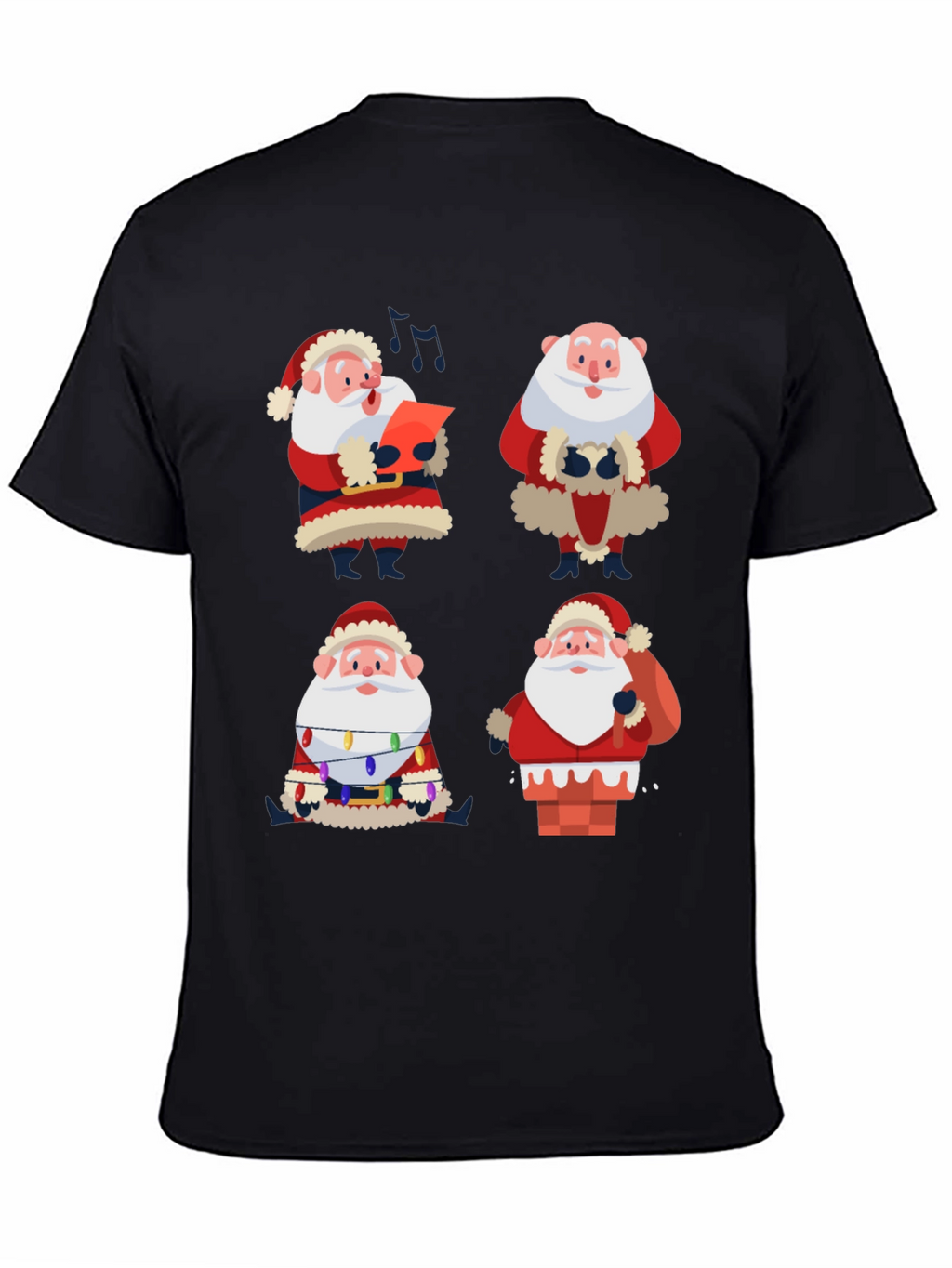 Santa Claus Graphic Tee - Holiday Cheer T-Shirt