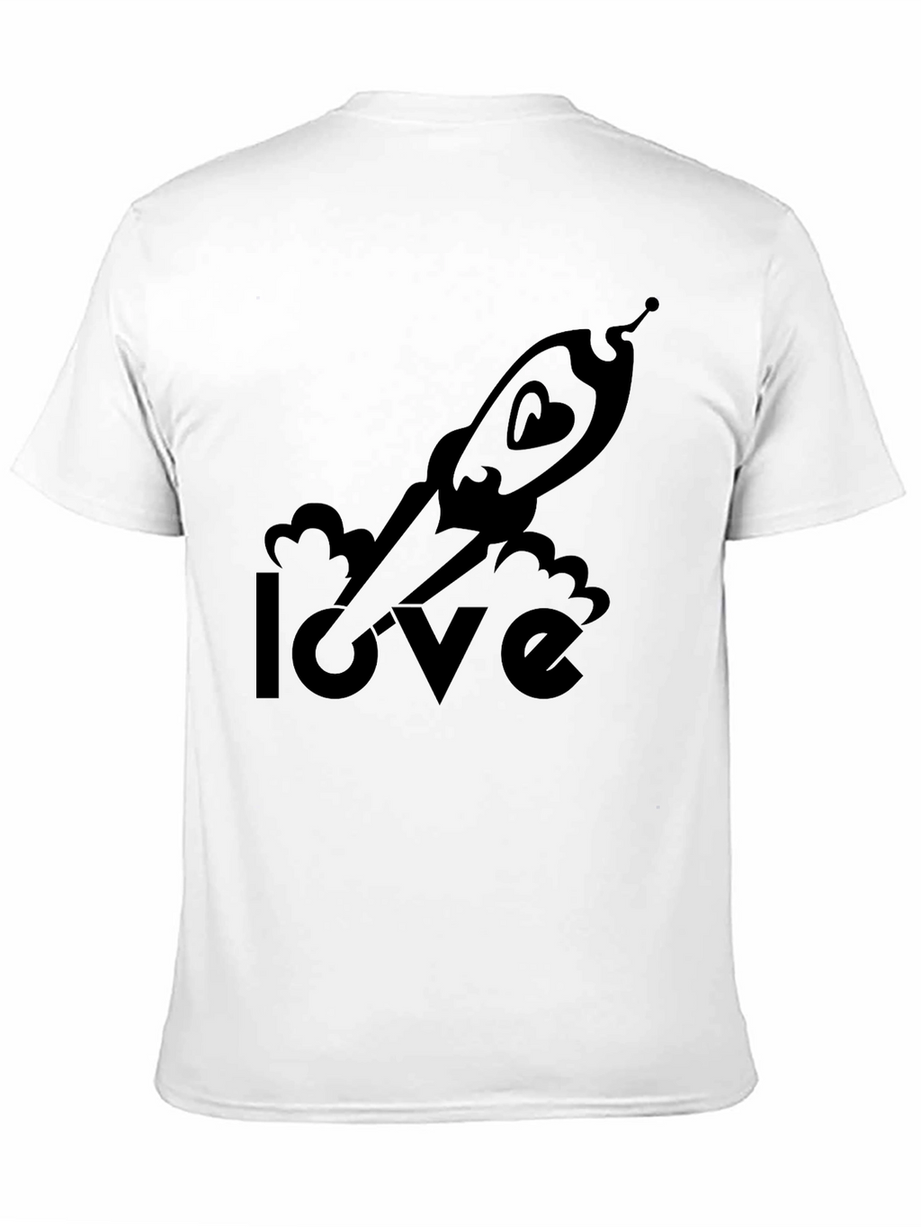 Love Rocket T-Shirt - Space Heart Graphic Tee
