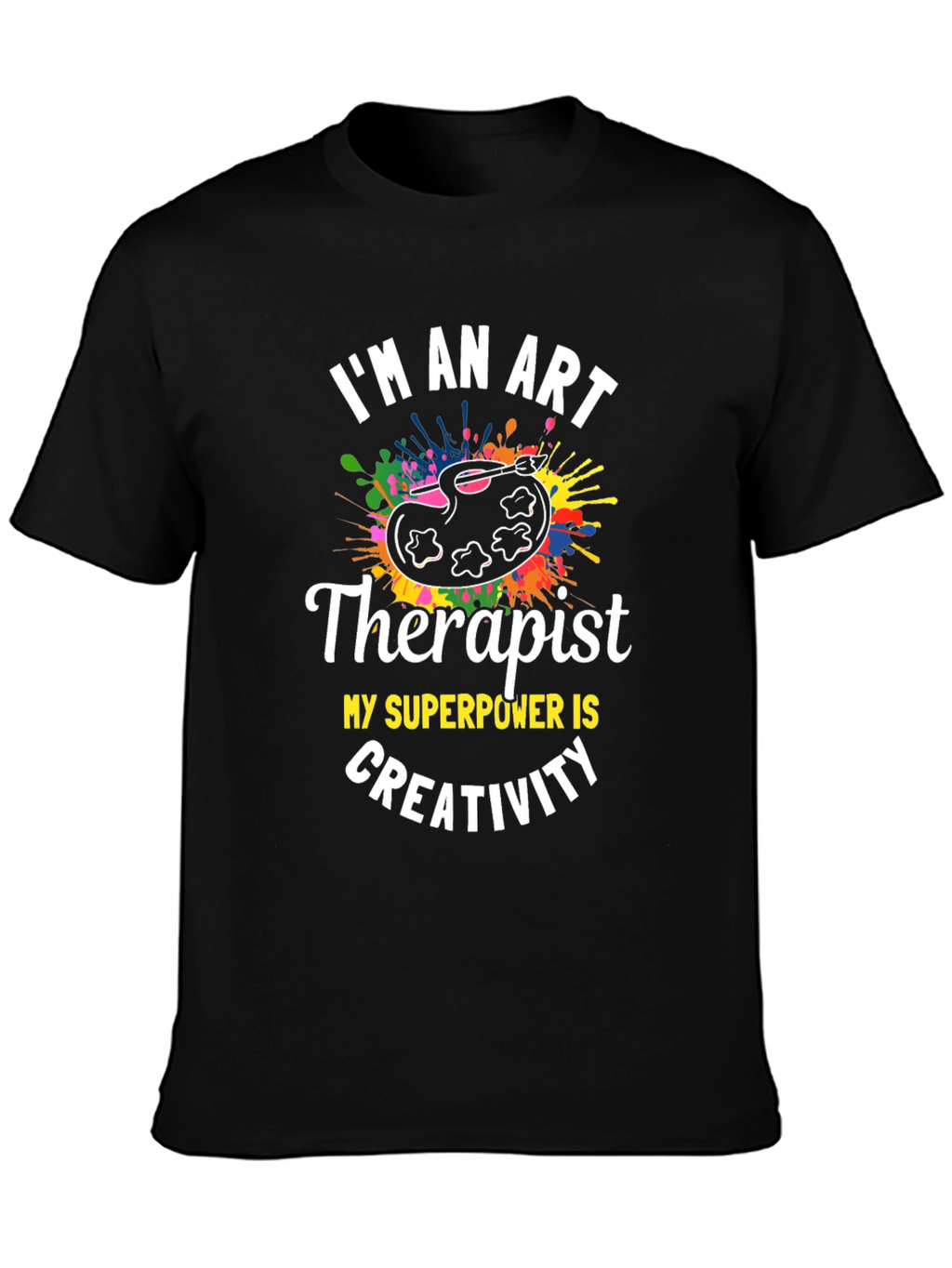 Art Therapist Creativity T-Shirt - Painter Palette Tee