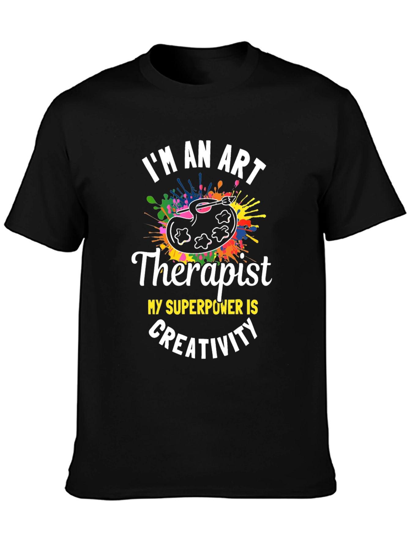 Art Therapist Creativity T-Shirt - Painter Palette Tee