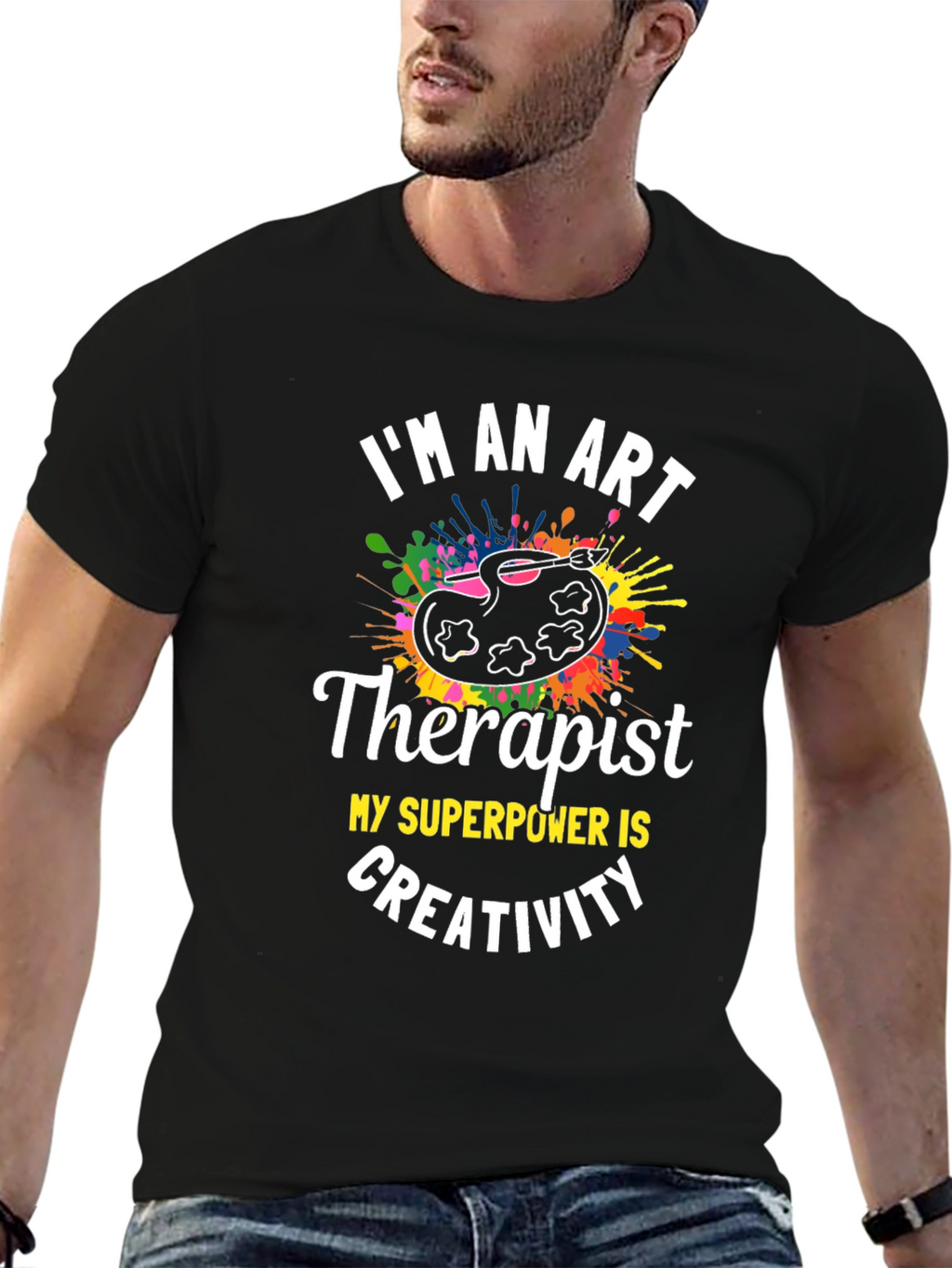 Art Therapist Creativity T-Shirt - Painter Palette Tee