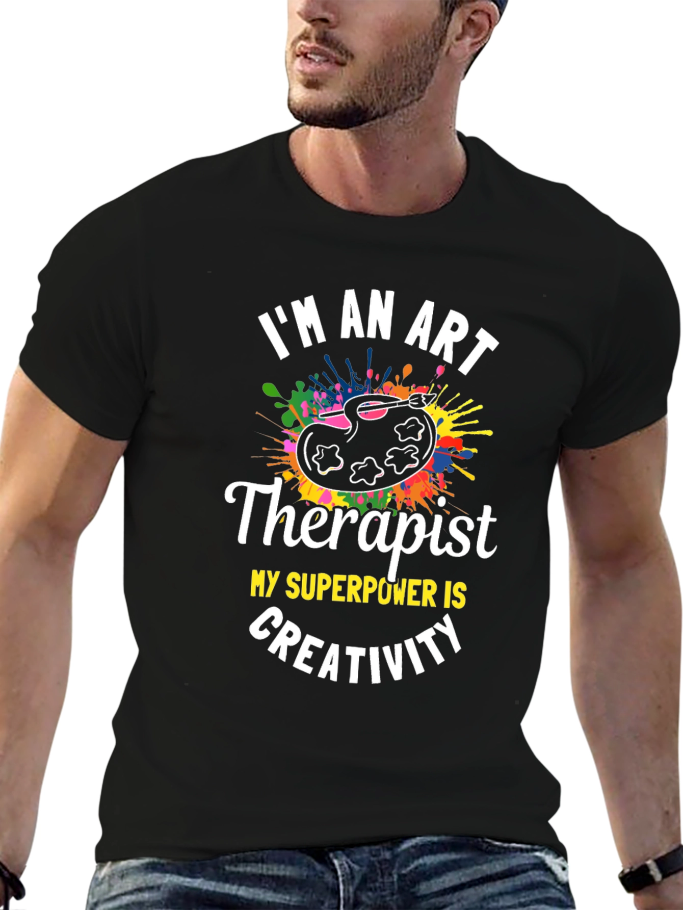 Art Therapist Creativity T-Shirt - Painter Palette Tee