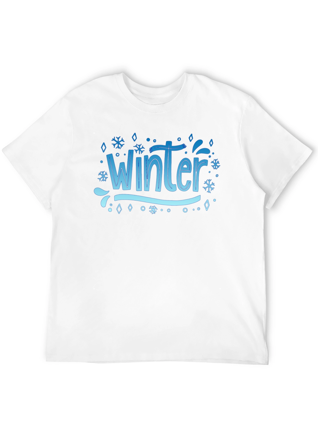 Winter Graphic Black T-Shirt