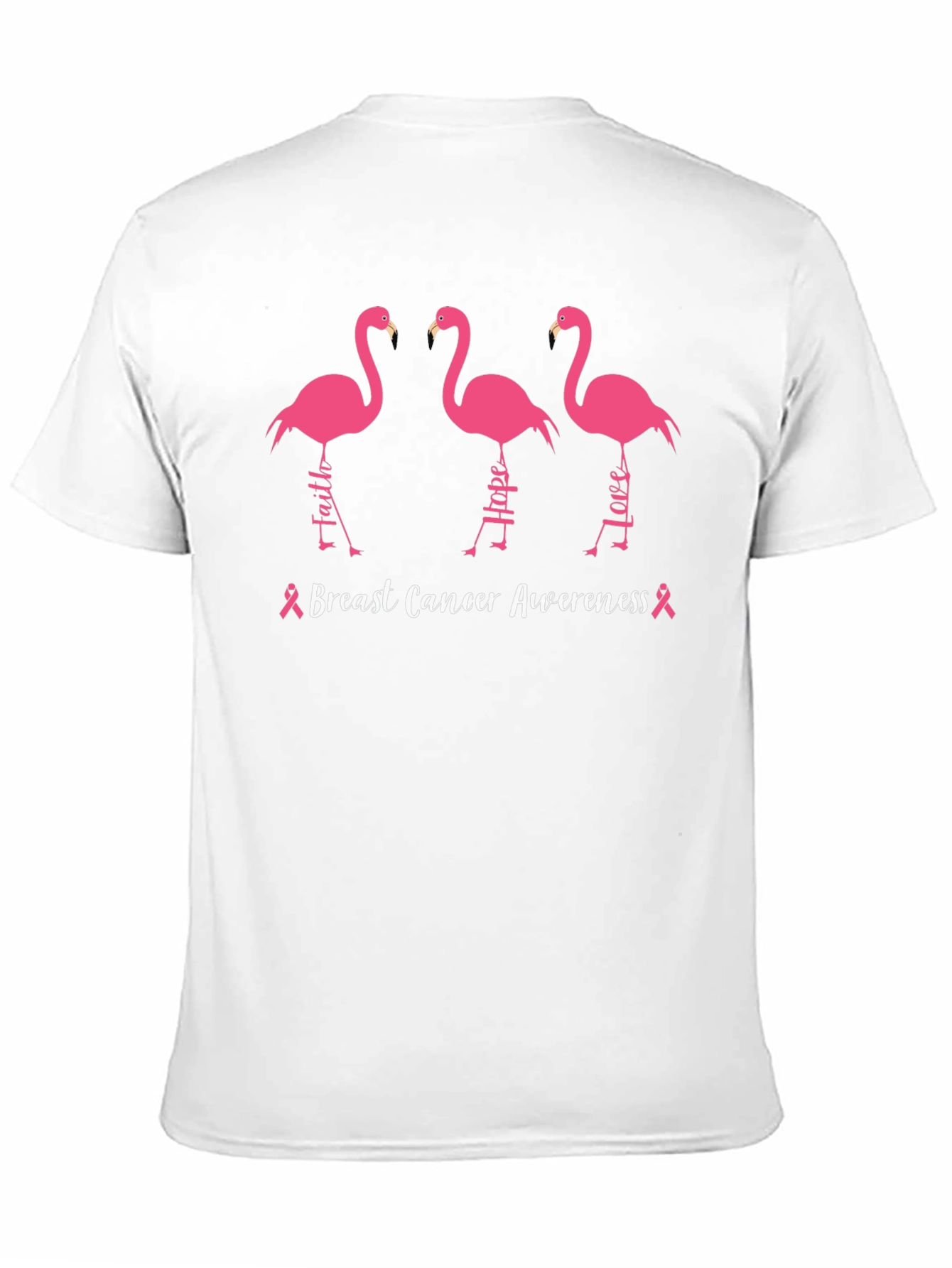 Breast Cancer Awareness Flamingo T-Shirt