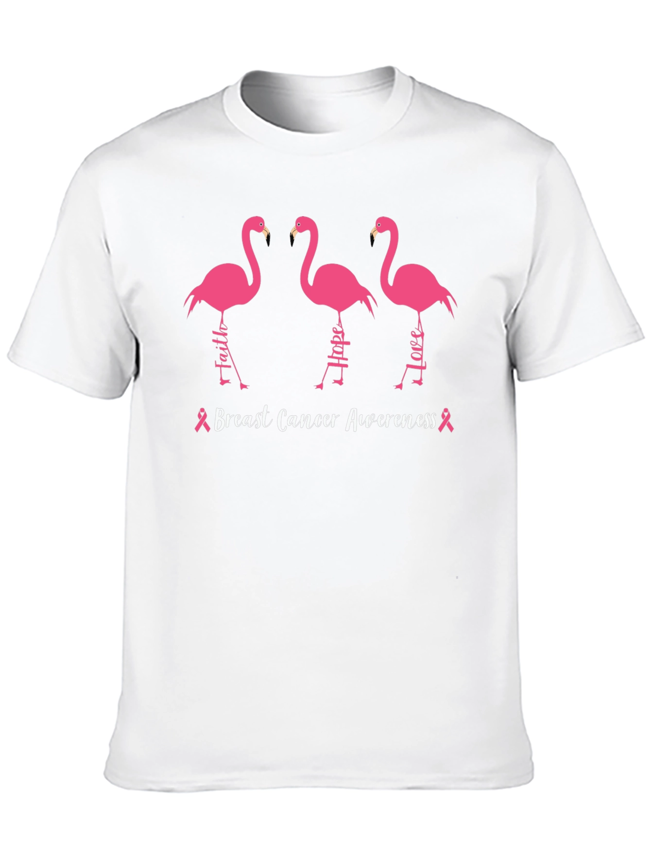 Breast Cancer Awareness Flamingo T-Shirt