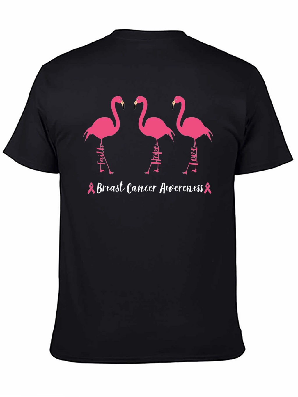 Breast Cancer Awareness Flamingo T-Shirt