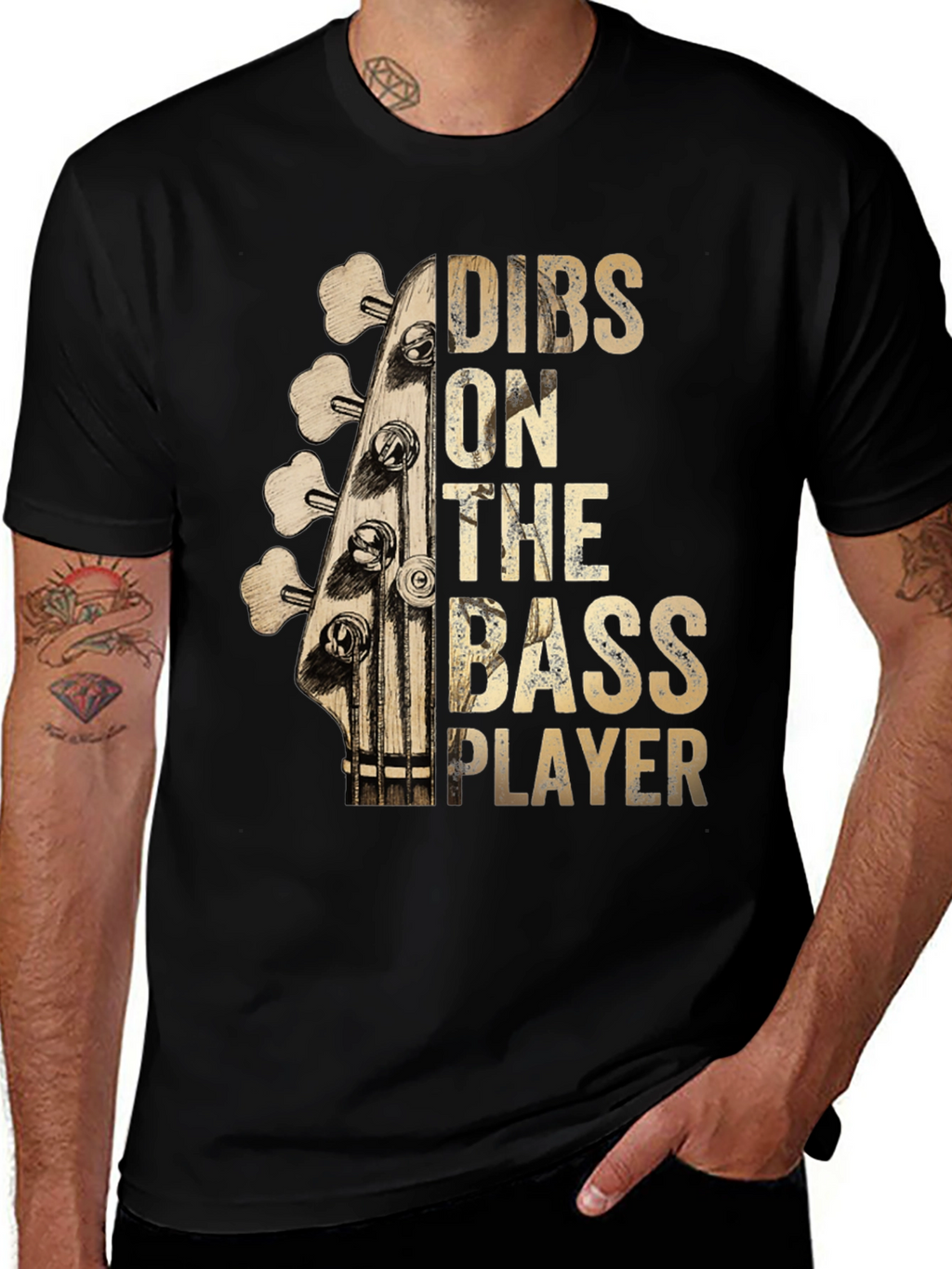 Dibs on The Bass Player Graphic T-Shirt