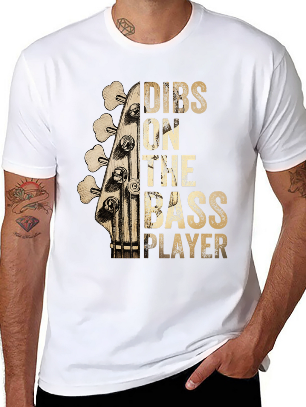 Dibs on The Bass Player Graphic T-Shirt