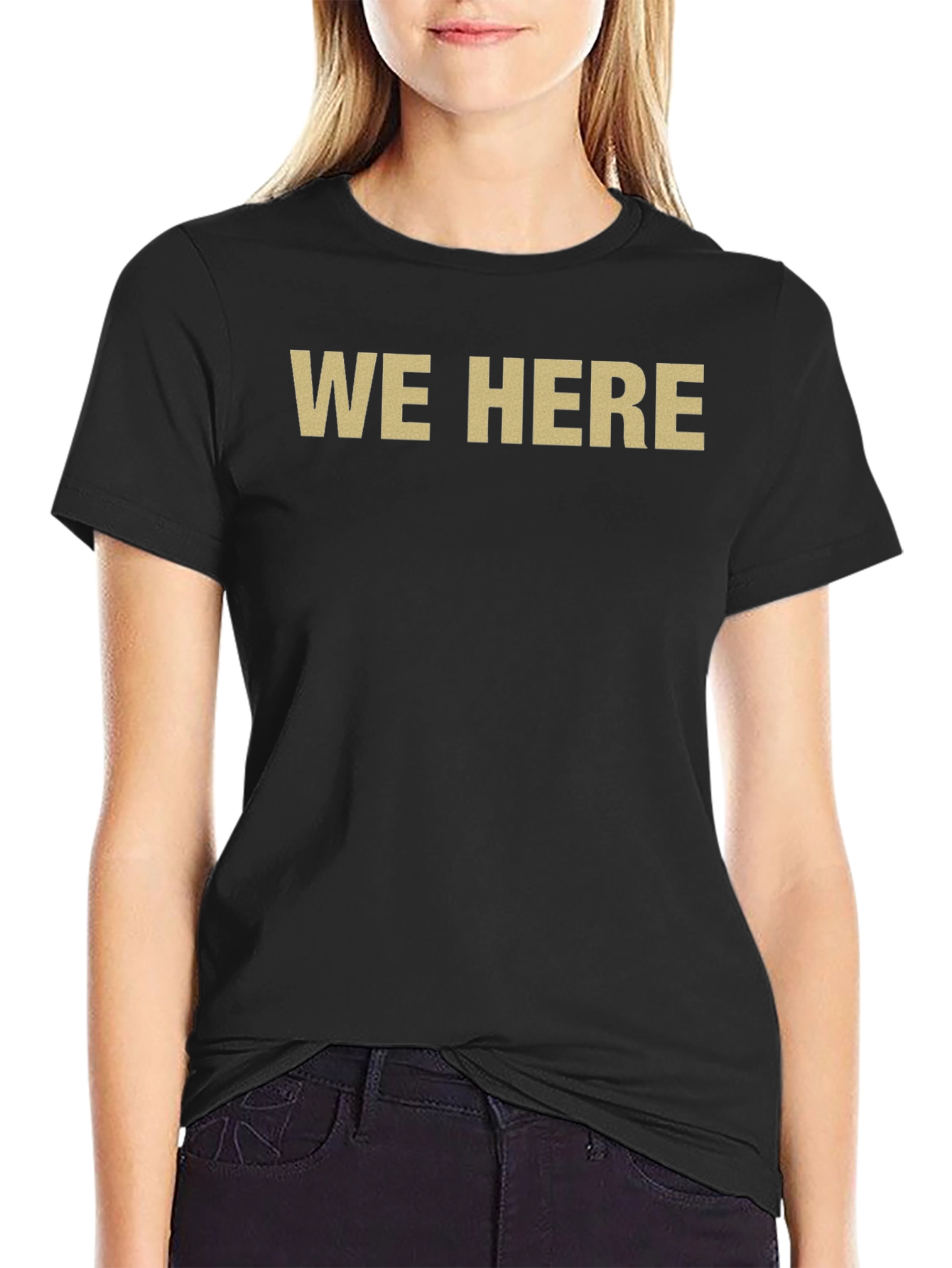 Mens We Here Graphic T-Shirt