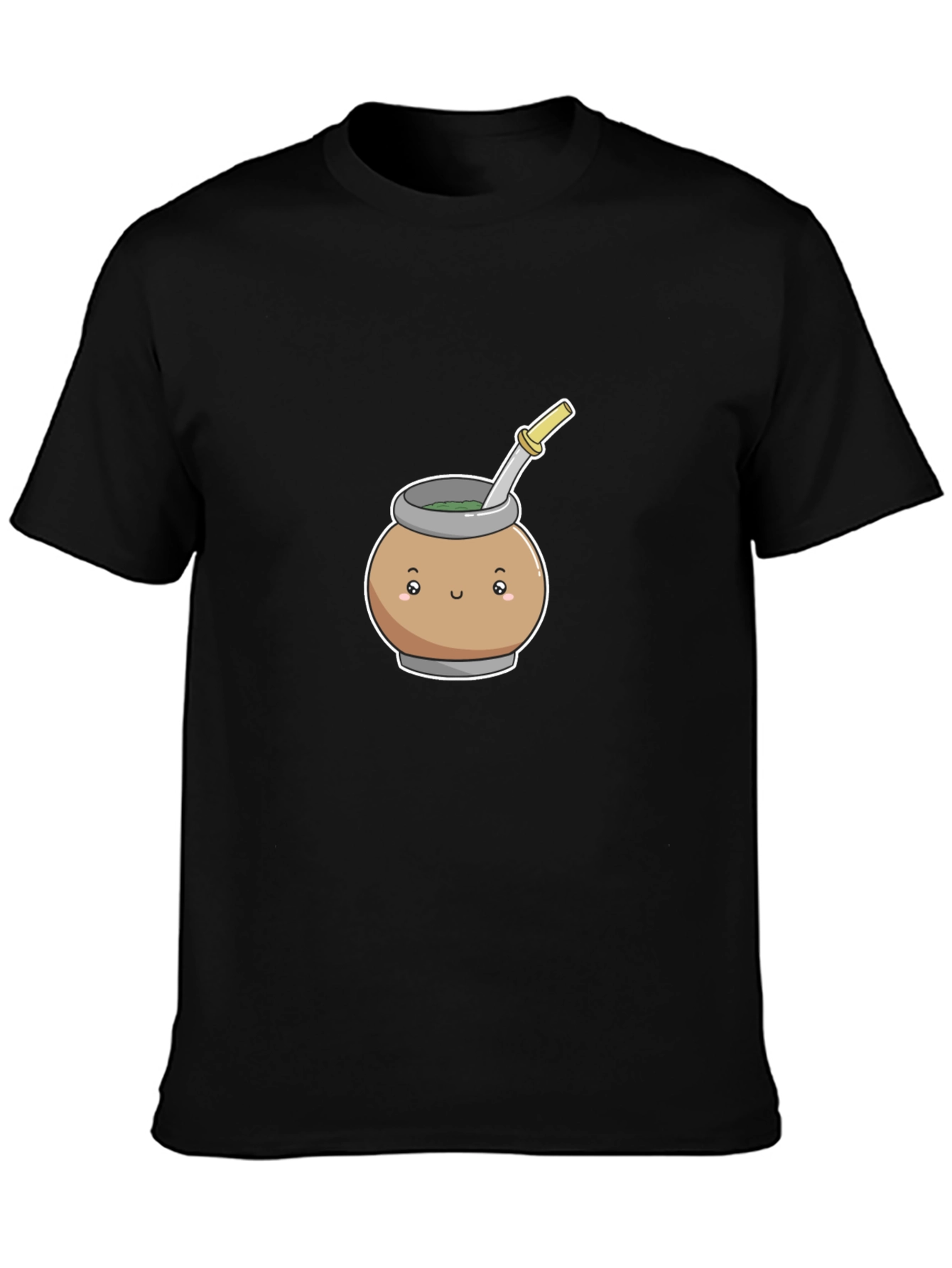 Cute Mate Tea T-Shirt - Black