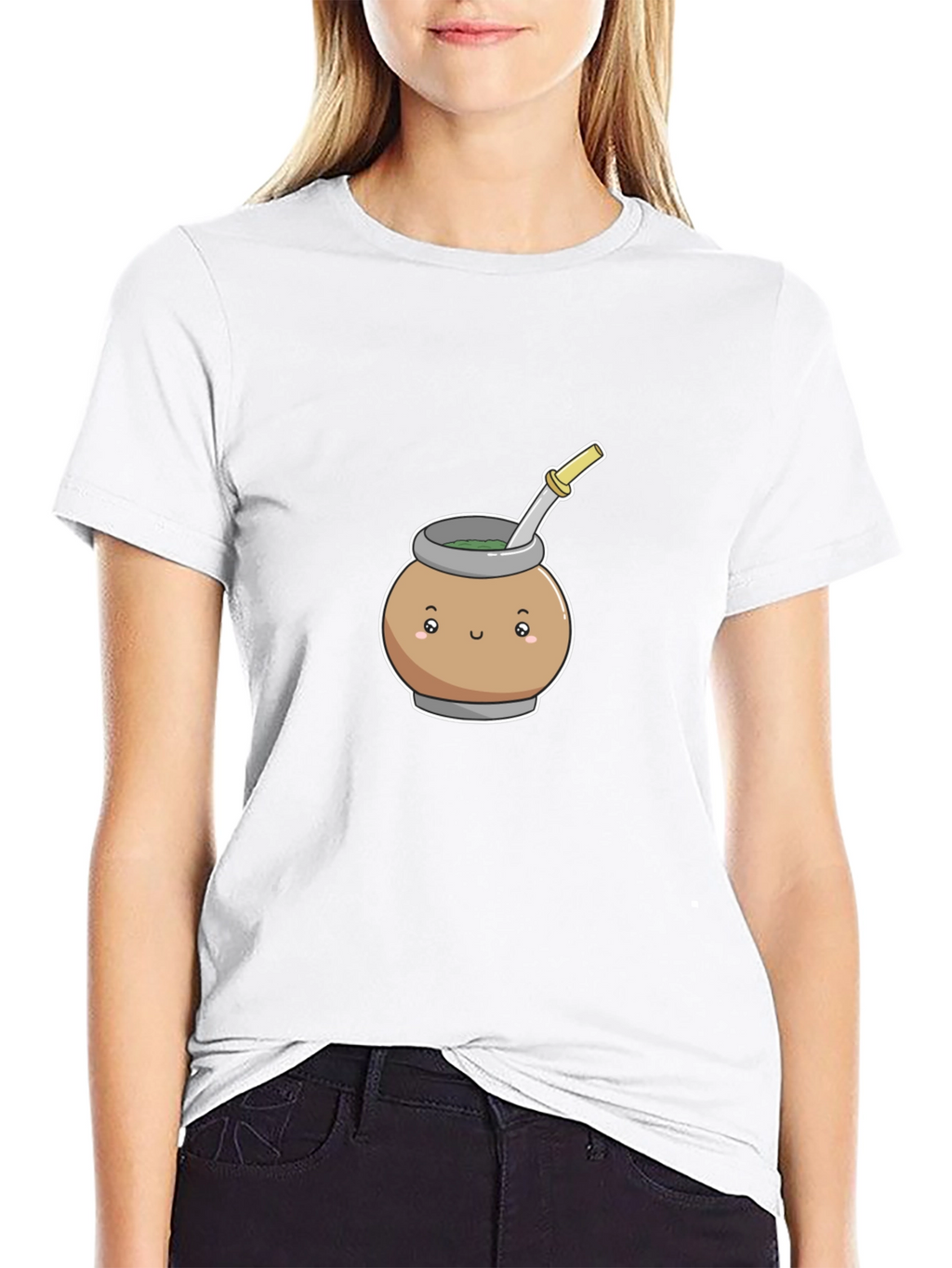 Cute Mate Tea T-Shirt - Black