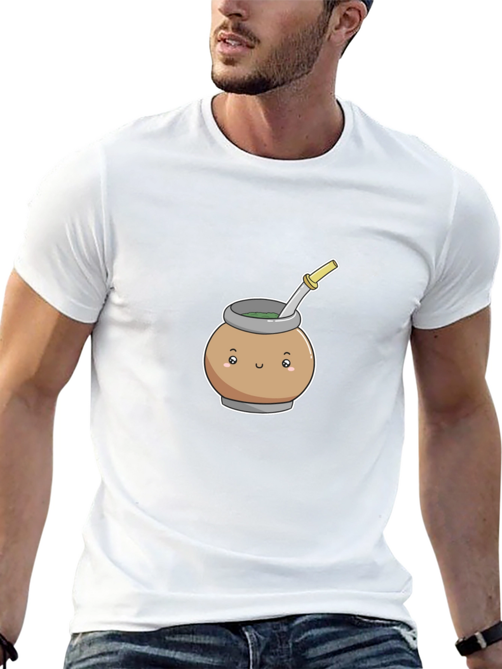 Cute Mate Tea T-Shirt - Black