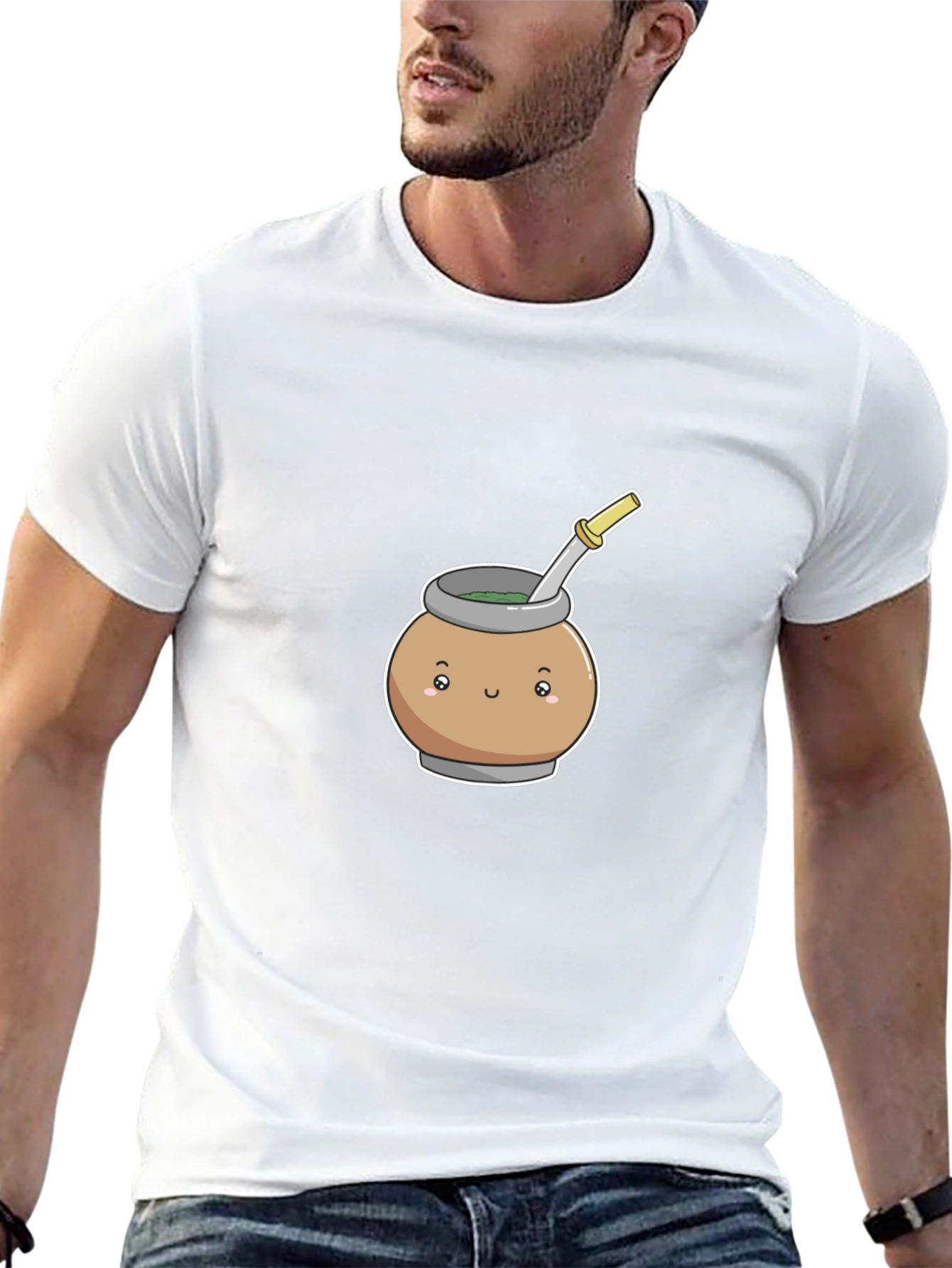 Cute Mate Tea T-Shirt - Black