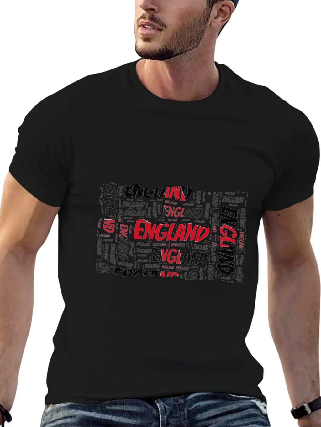 England Typography Mens T-Shirt