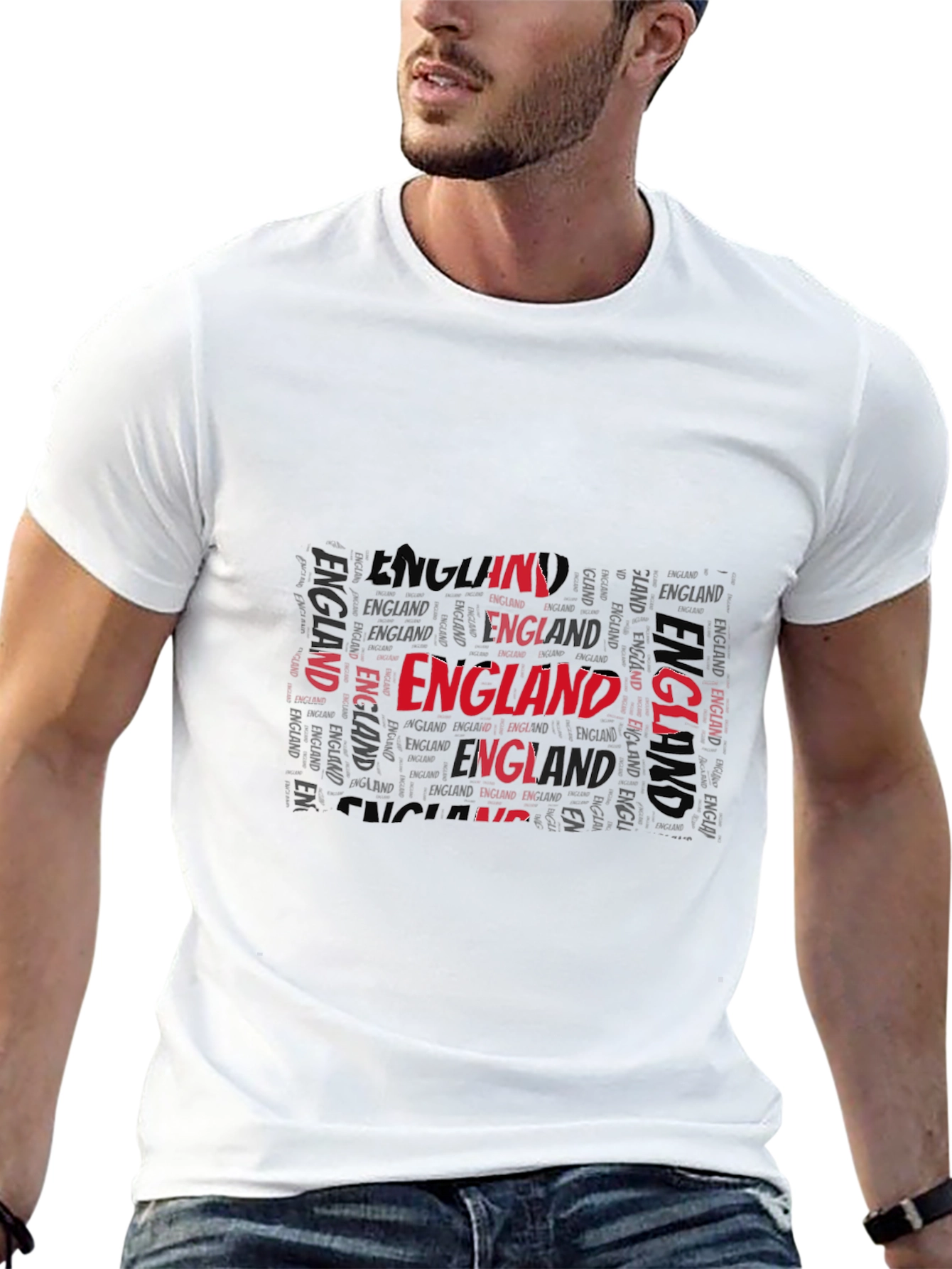 England Typography Mens T-Shirt