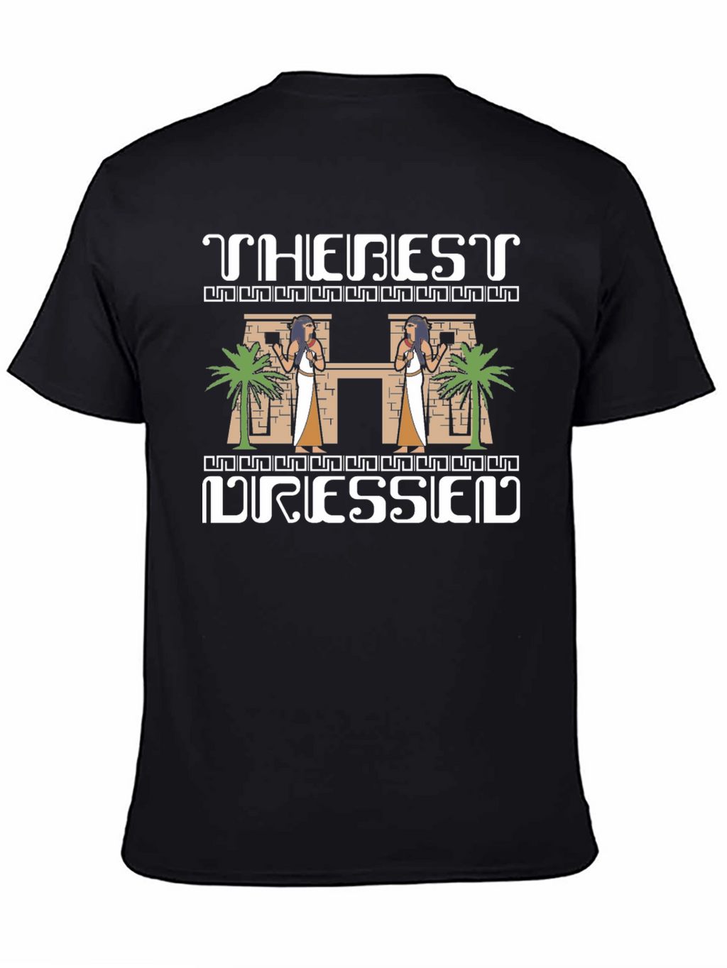 The Best Dressed T-Shirt - Egyptian Theme Black Tee