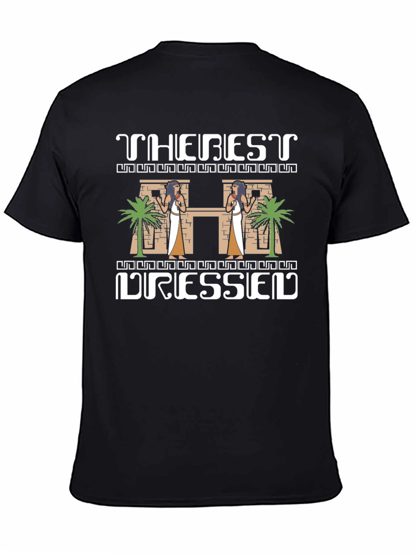 The Best Dressed T-Shirt - Egyptian Theme Black Tee