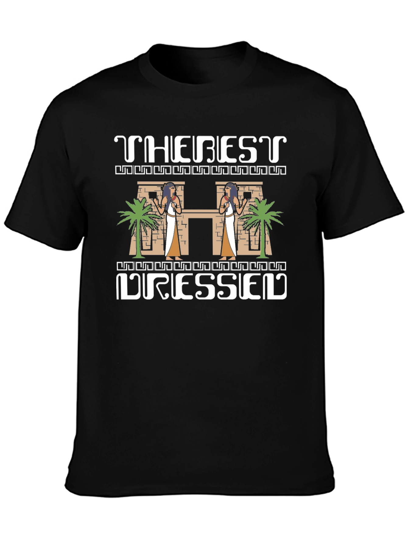 The Best Dressed T-Shirt - Egyptian Theme Black Tee