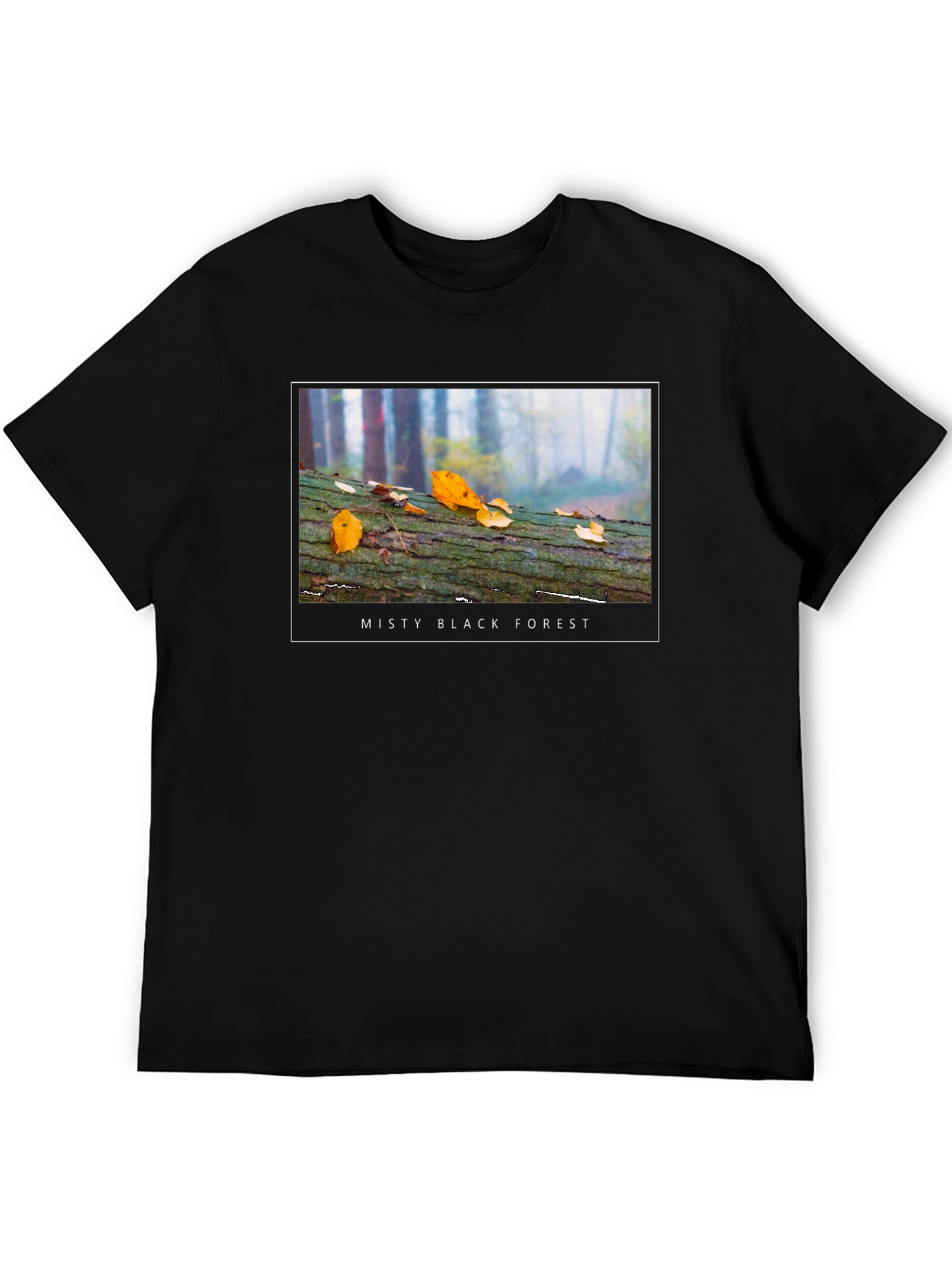 Misty Black Forest T-Shirt - Nature Inspired Tee