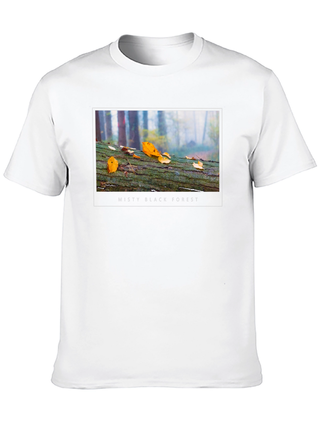 Misty Black Forest T-Shirt - Nature Inspired Tee