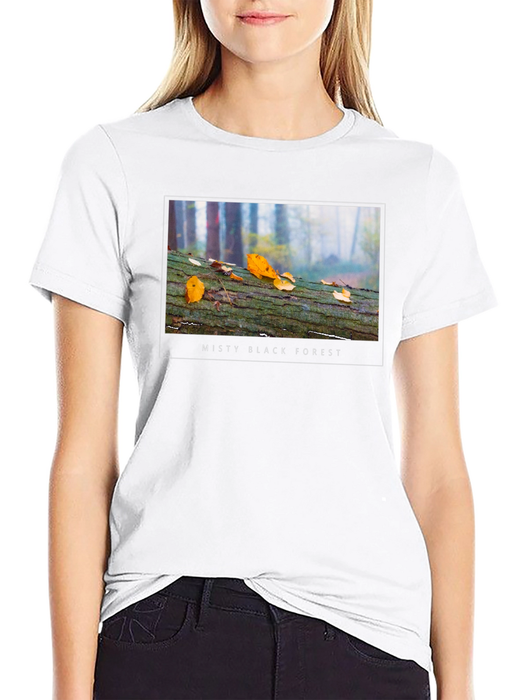 Misty Black Forest T-Shirt - Nature Inspired Tee