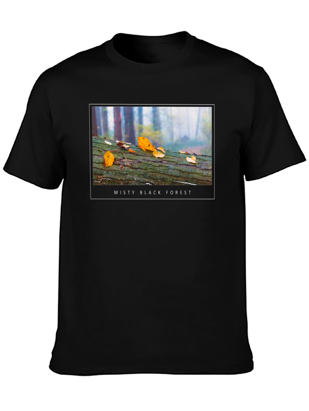 Misty Black Forest T-Shirt - Nature Inspired Tee