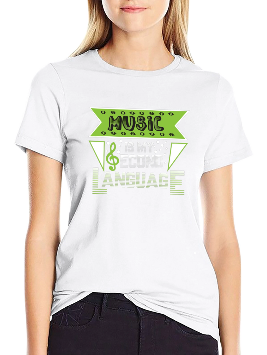 Music is My Second Language Graphic T-Shirt
