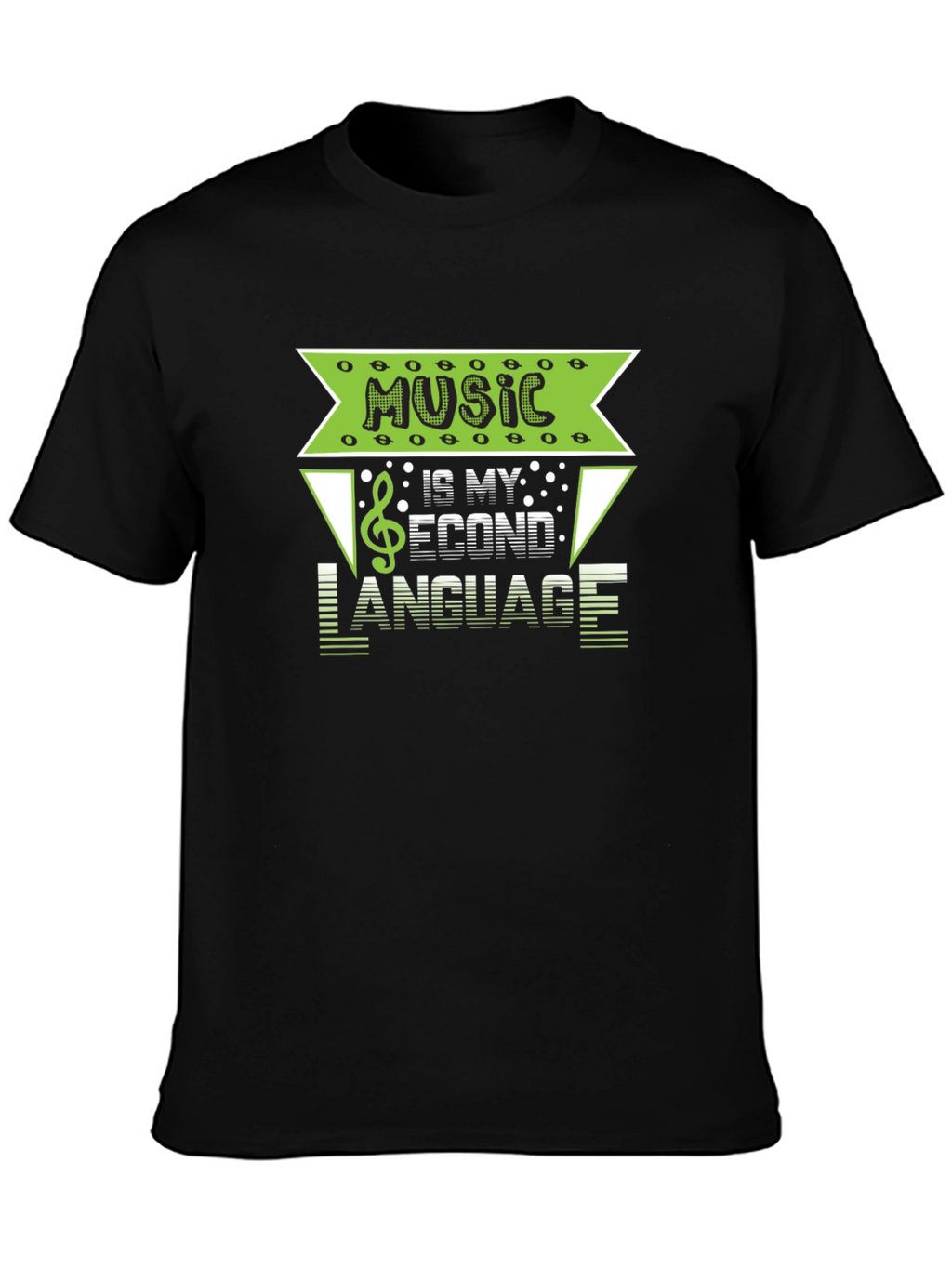 Music is My Second Language Graphic T-Shirt