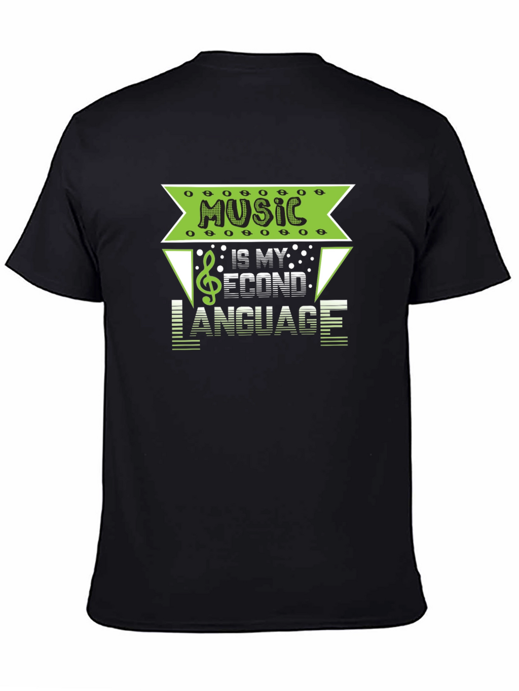 Music is My Second Language Graphic T-Shirt