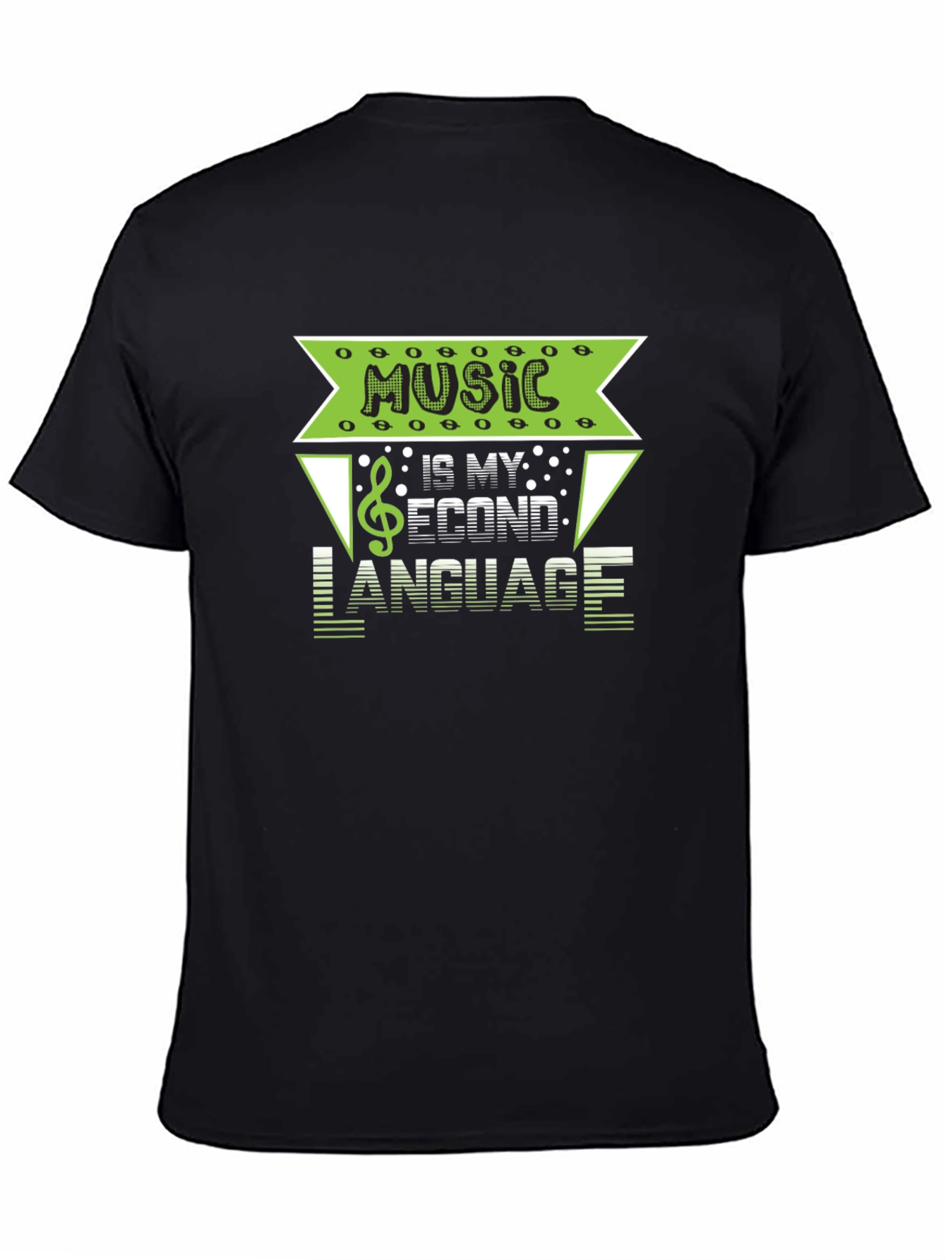 Music is My Second Language Graphic T-Shirt